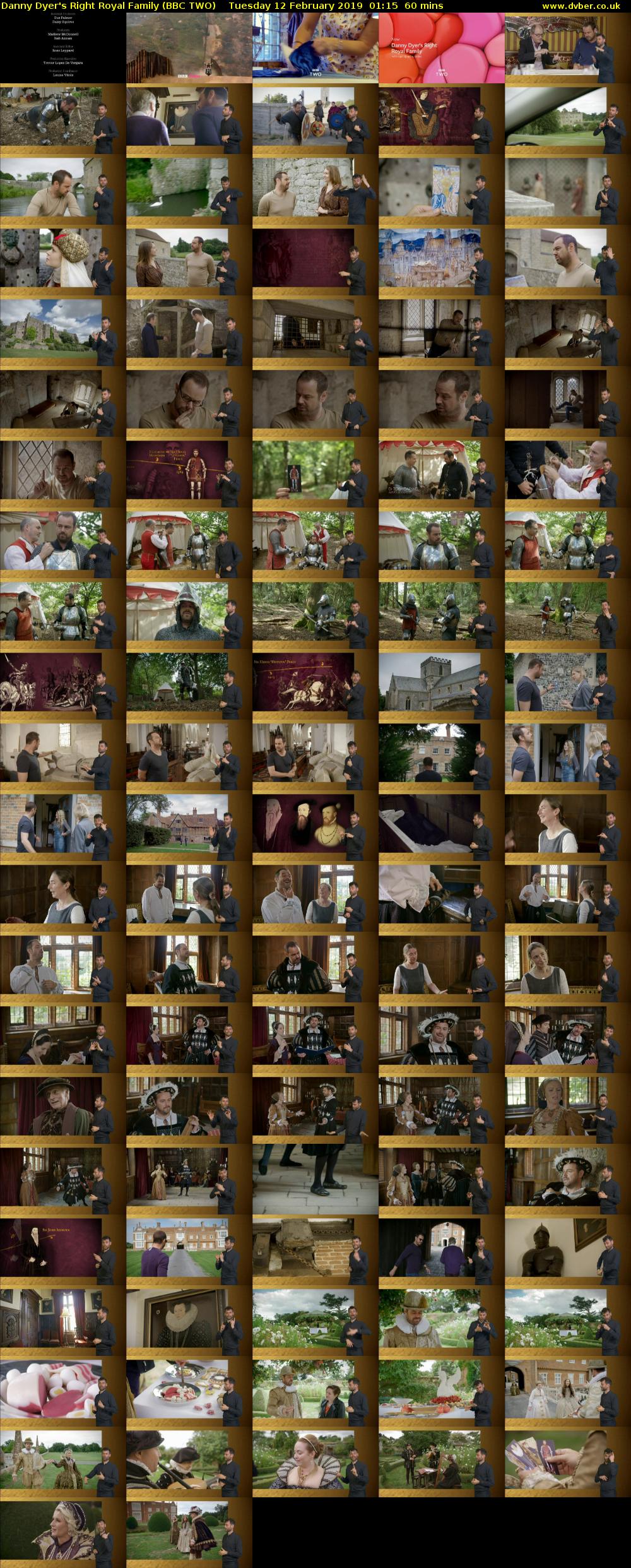 Danny Dyer's Right Royal Family (BBC TWO) Tuesday 12 February 2019 01:15 - 02:15