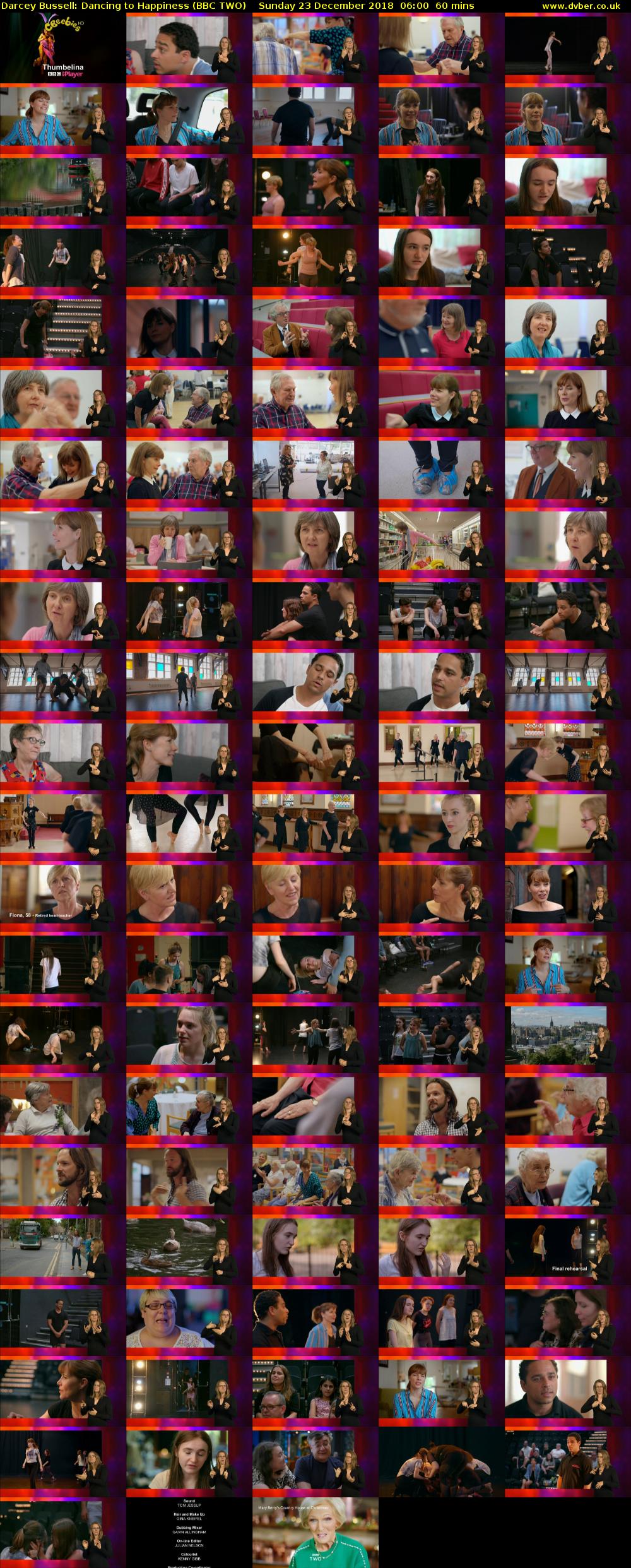 Darcey Bussell: Dancing to Happiness (BBC TWO) Sunday 23 December 2018 06:00 - 07:00