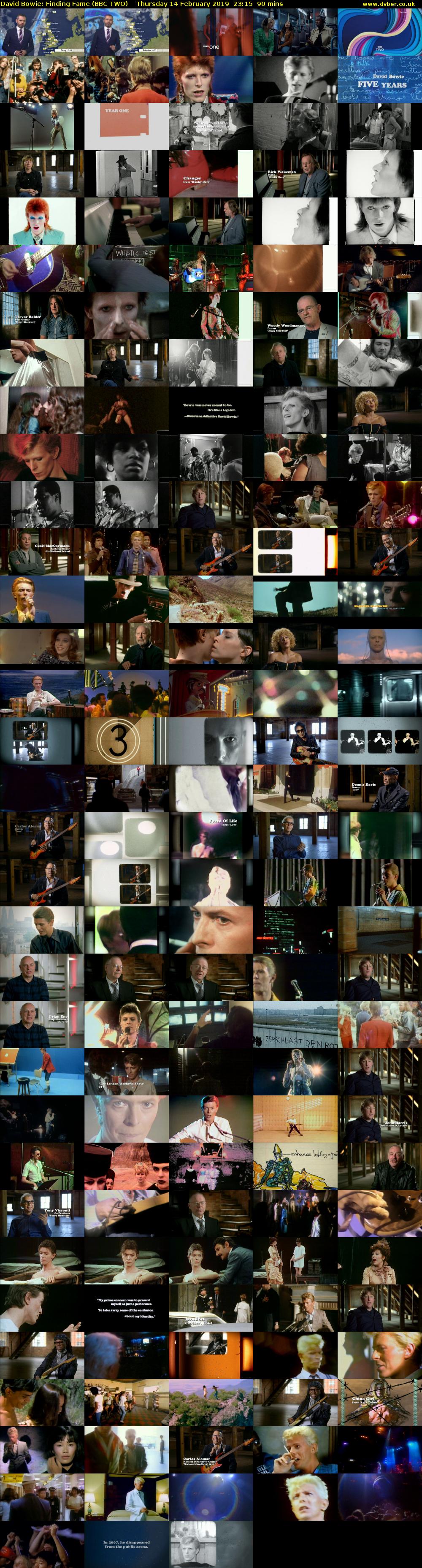 David Bowie: Finding Fame (BBC TWO) Thursday 14 February 2019 23:15 - 00:45