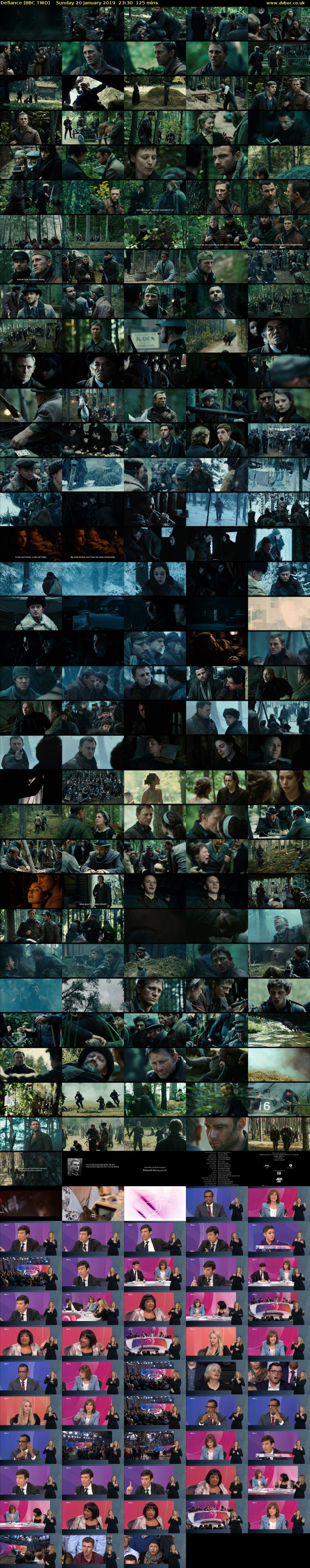 Defiance (BBC TWO) Sunday 20 January 2019 23:30 - 01:35