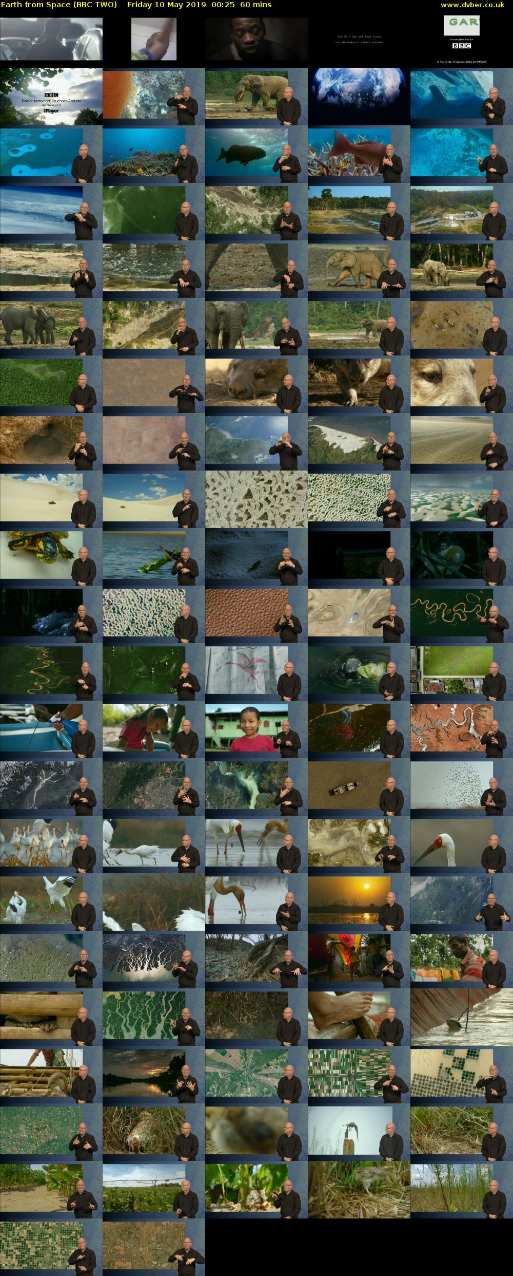 Earth from Space (BBC TWO) Friday 10 May 2019 00:25 - 01:25