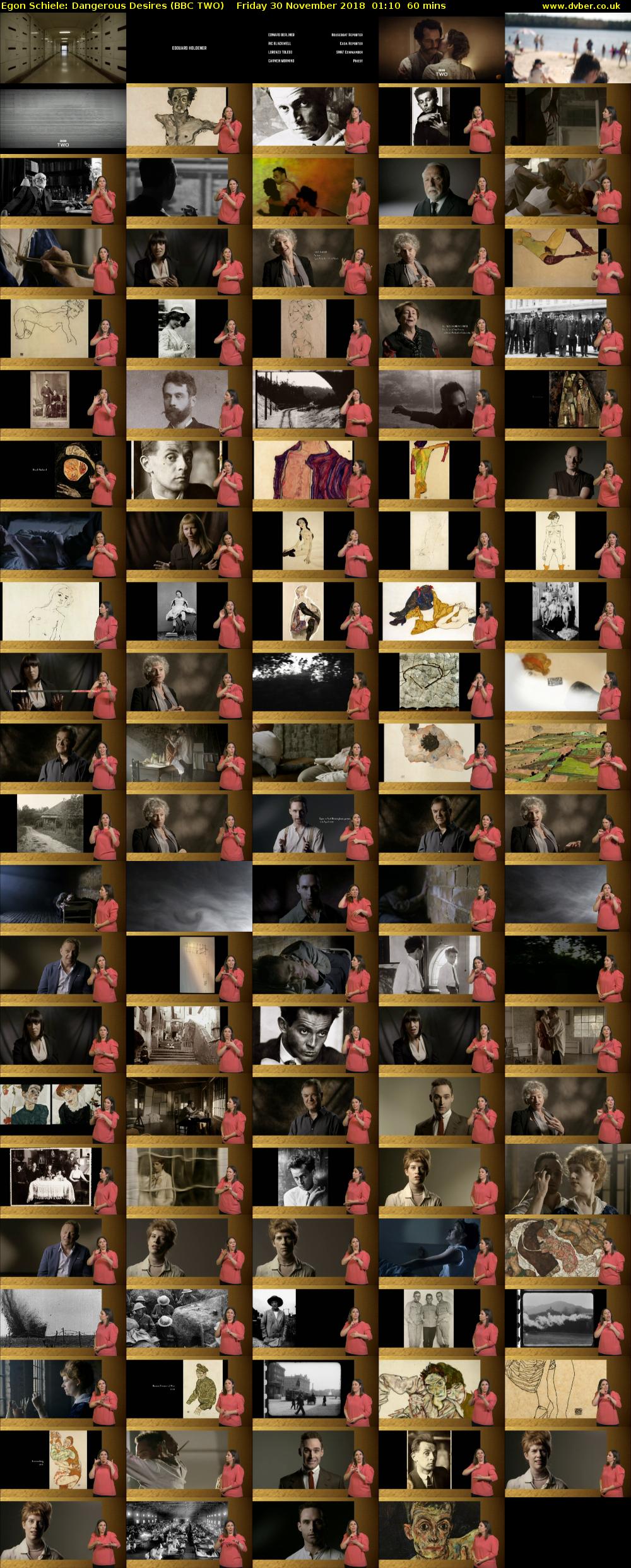 Egon Schiele: Dangerous Desires (BBC TWO) Friday 30 November 2018 01:10 - 02:10