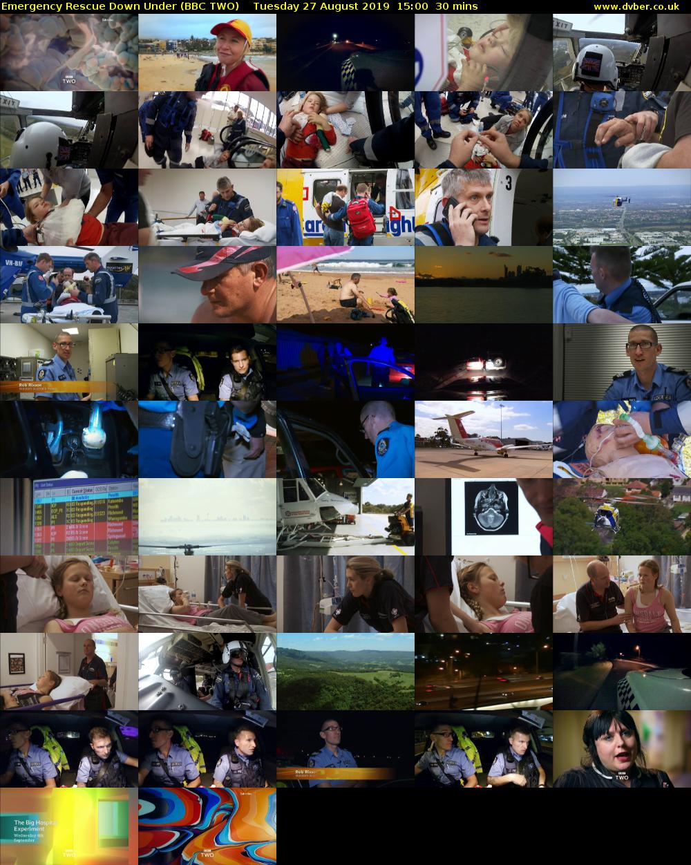 Emergency Rescue Down Under (BBC TWO) Tuesday 27 August 2019 15:00 - 15:30