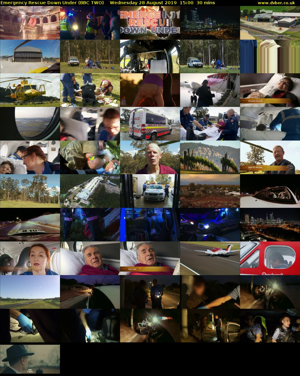 Emergency Rescue Down Under (BBC TWO) Wednesday 28 August 2019 15:00 - 15:30