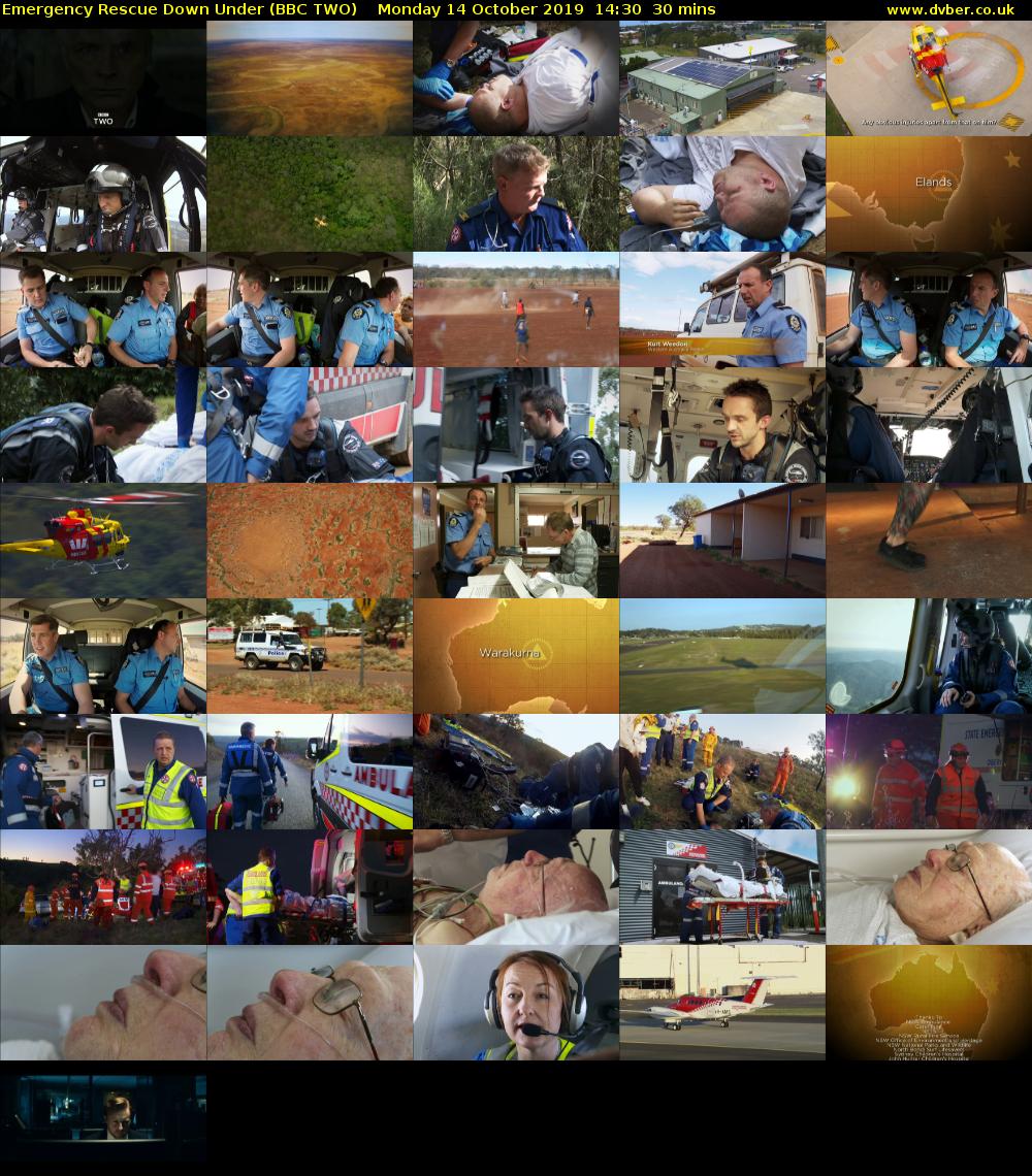 Emergency Rescue Down Under (BBC TWO) Monday 14 October 2019 14:30 - 15:00