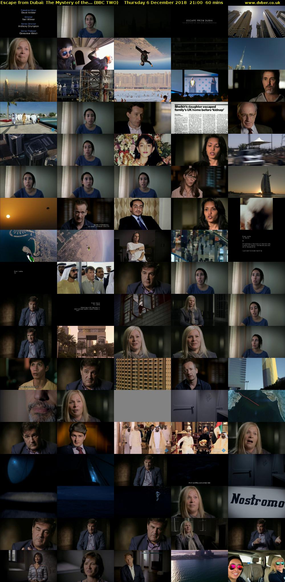 Escape from Dubai: The Mystery of the... (BBC TWO) Thursday 6 December 2018 21:00 - 22:00