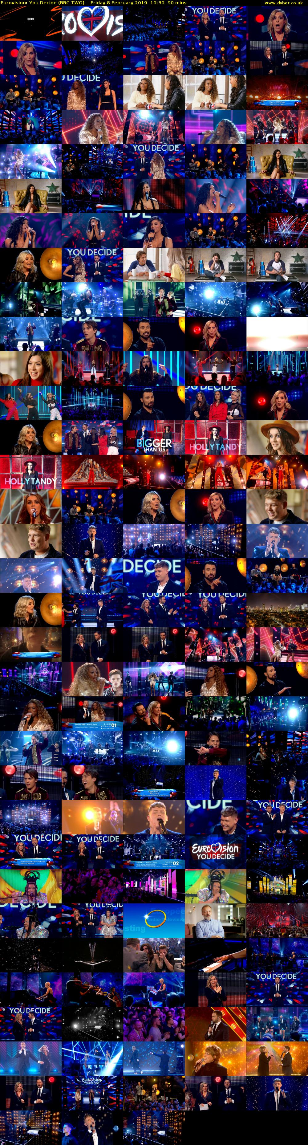 Eurovision: You Decide (BBC TWO) Friday 8 February 2019 19:30 - 21:00
