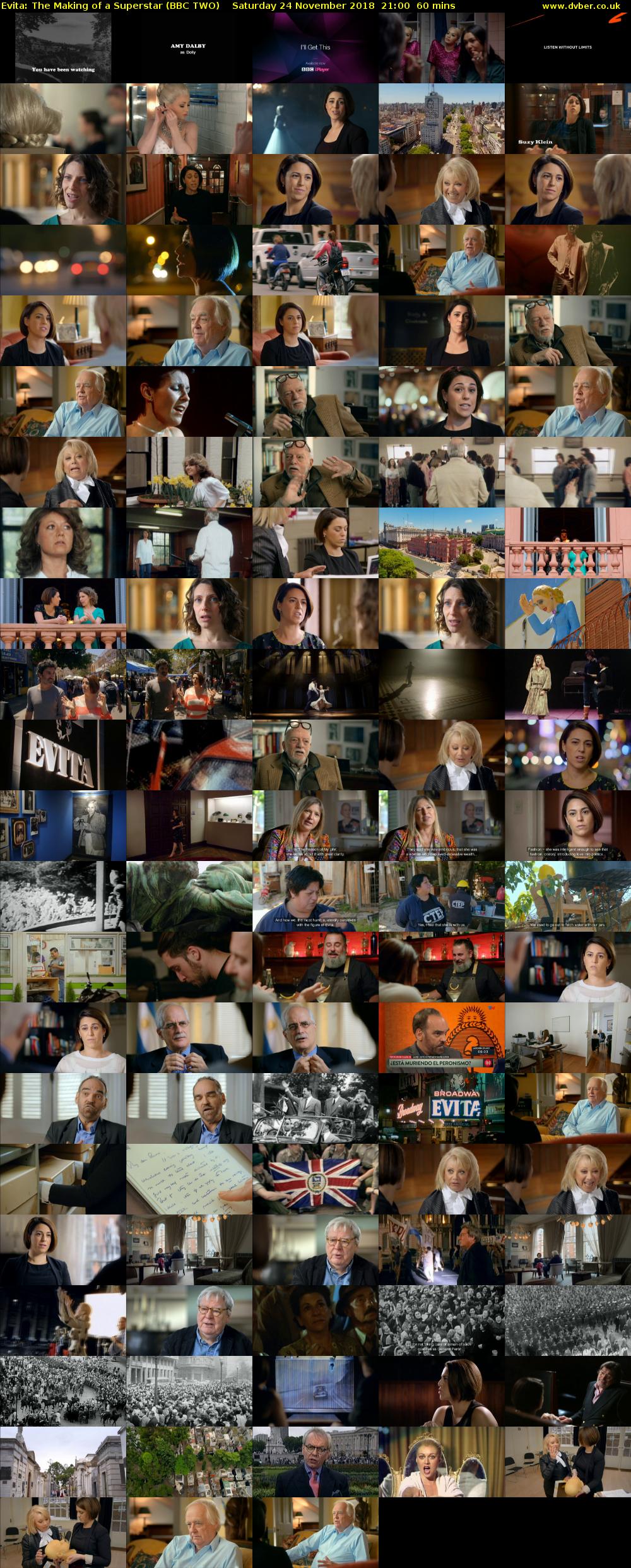 Evita: The Making of a Superstar (BBC TWO) Saturday 24 November 2018 21:00 - 22:00