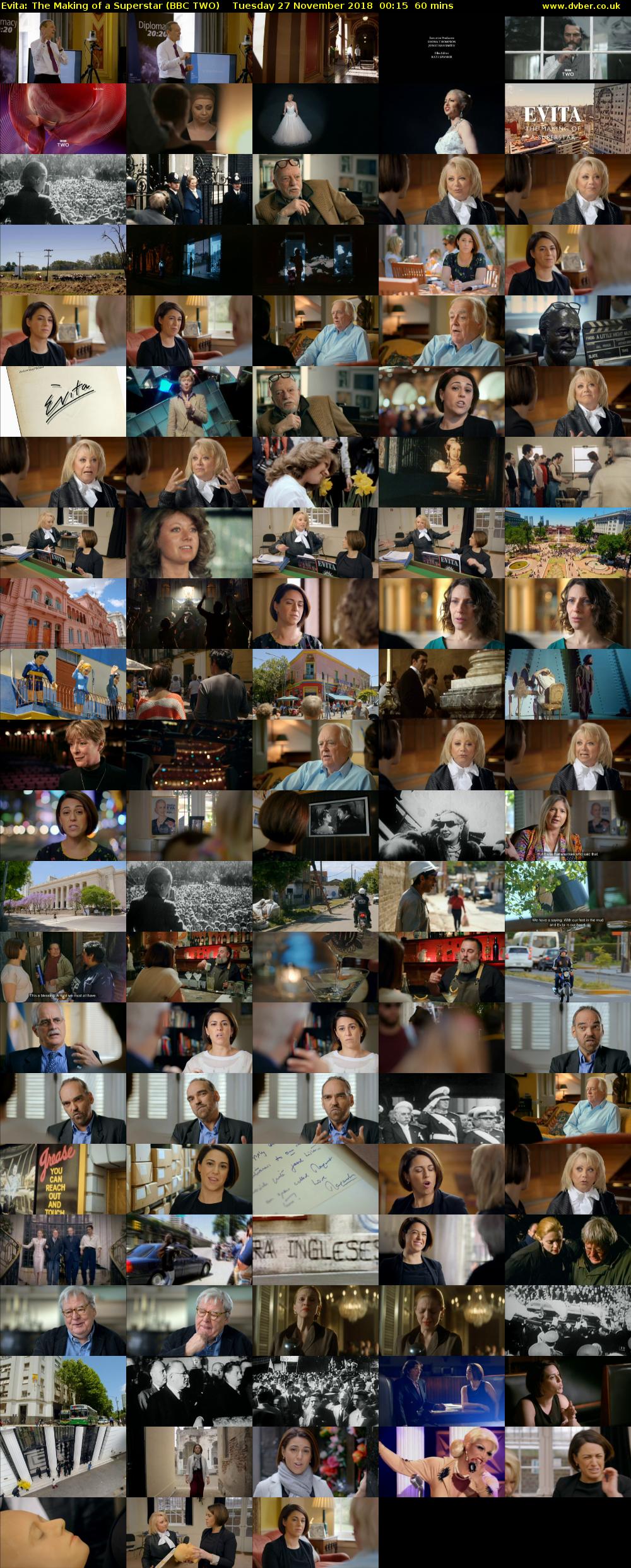 Evita: The Making of a Superstar (BBC TWO) Tuesday 27 November 2018 00:15 - 01:15