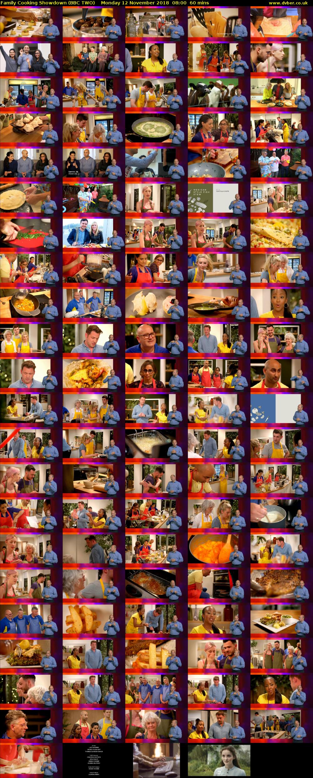 Family Cooking Showdown (BBC TWO) Monday 12 November 2018 08:00 - 09:00
