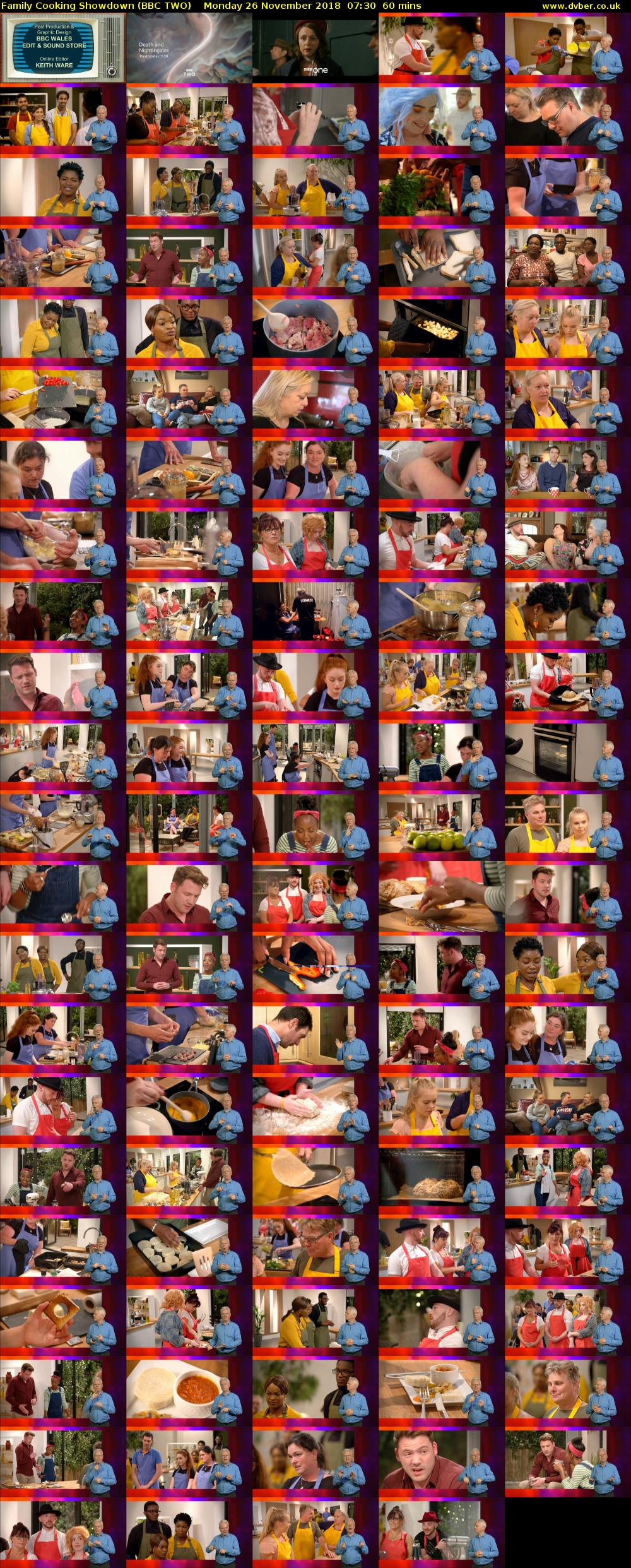 Family Cooking Showdown (BBC TWO) Monday 26 November 2018 07:30 - 08:30