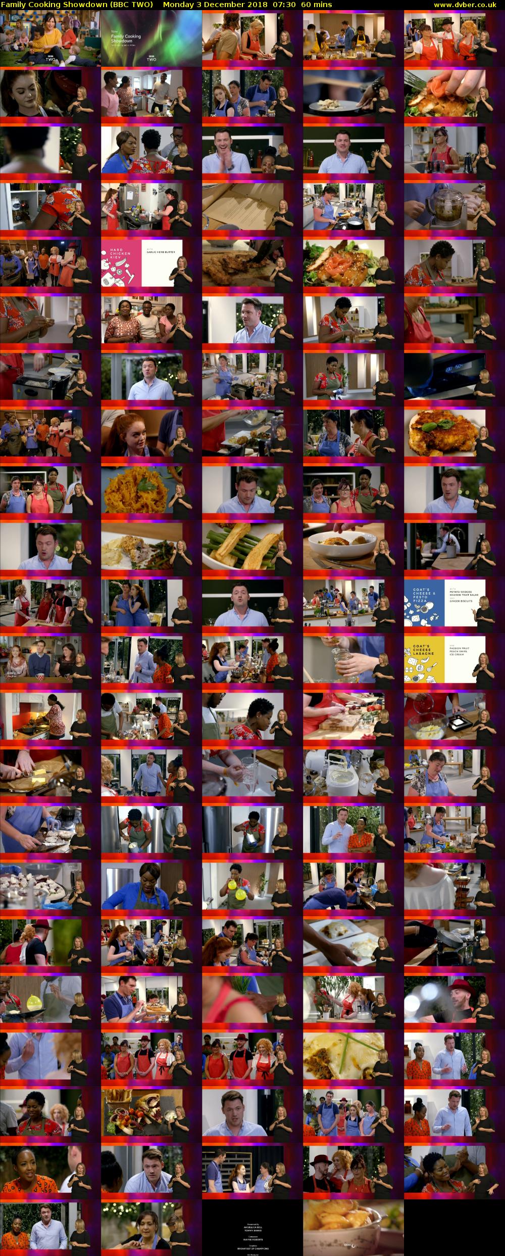 Family Cooking Showdown (BBC TWO) Monday 3 December 2018 07:30 - 08:30