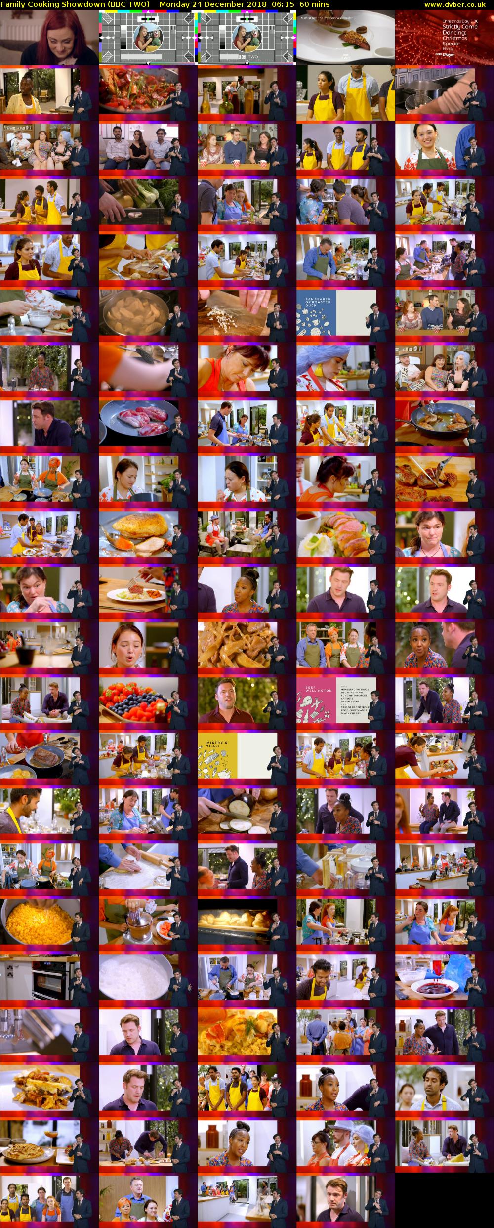 Family Cooking Showdown (BBC TWO) Monday 24 December 2018 06:15 - 07:15