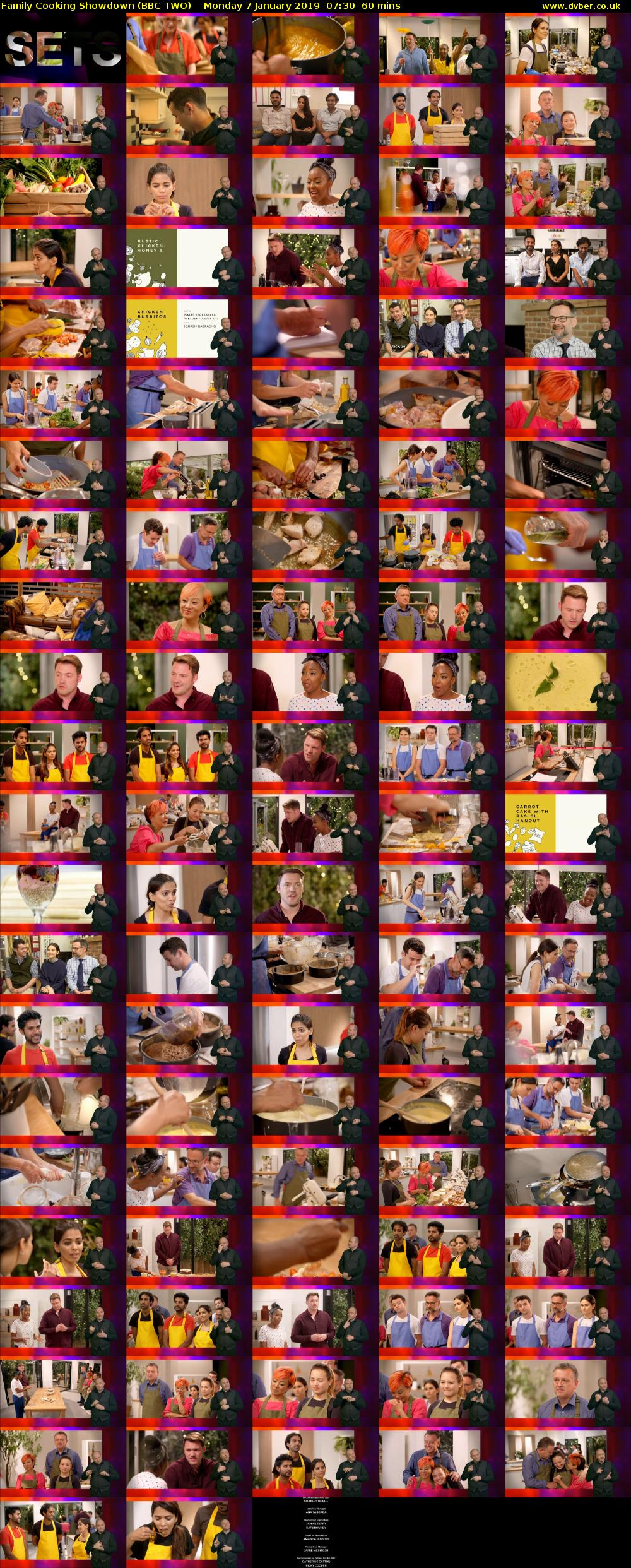 Family Cooking Showdown (BBC TWO) Monday 7 January 2019 07:30 - 08:30