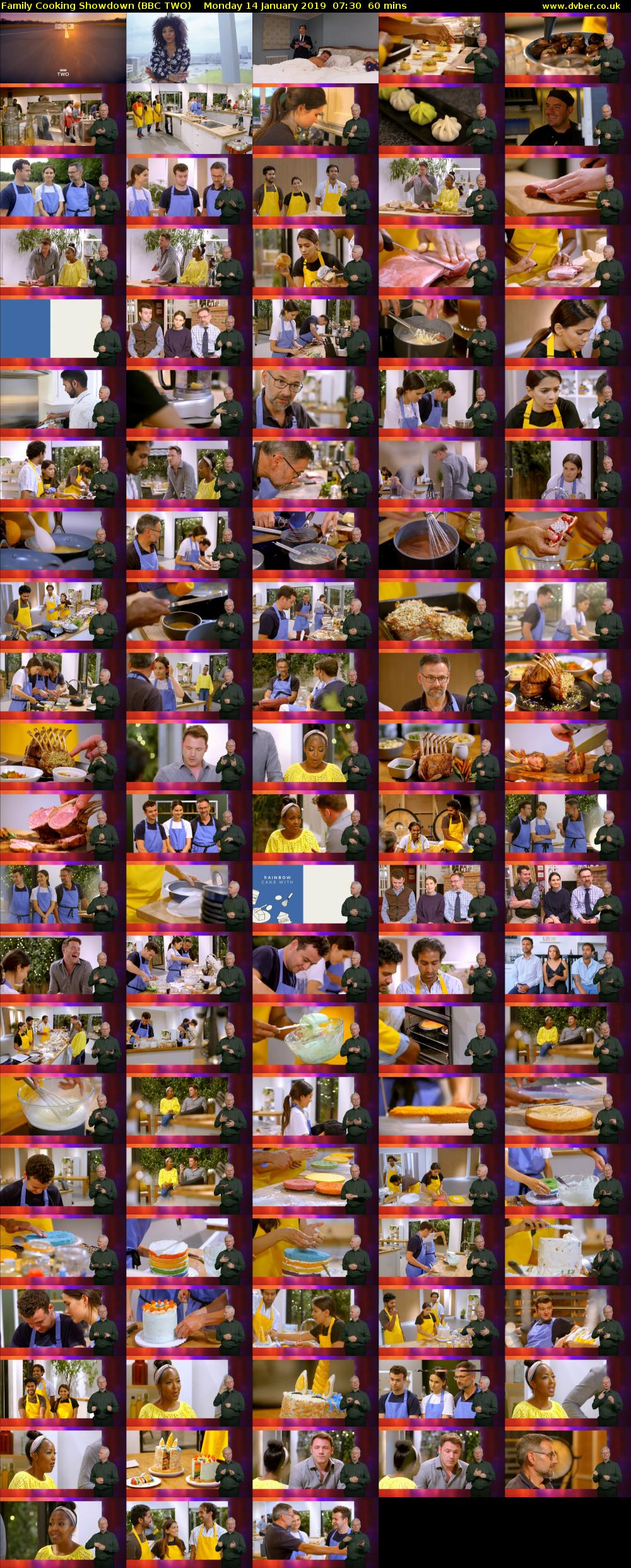 Family Cooking Showdown (BBC TWO) Monday 14 January 2019 07:30 - 08:30