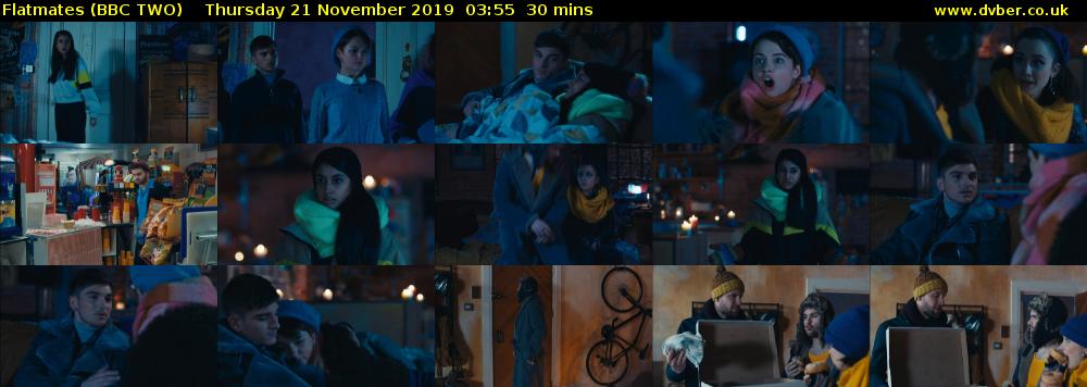 Flatmates (BBC TWO) Thursday 21 November 2019 03:55 - 04:25