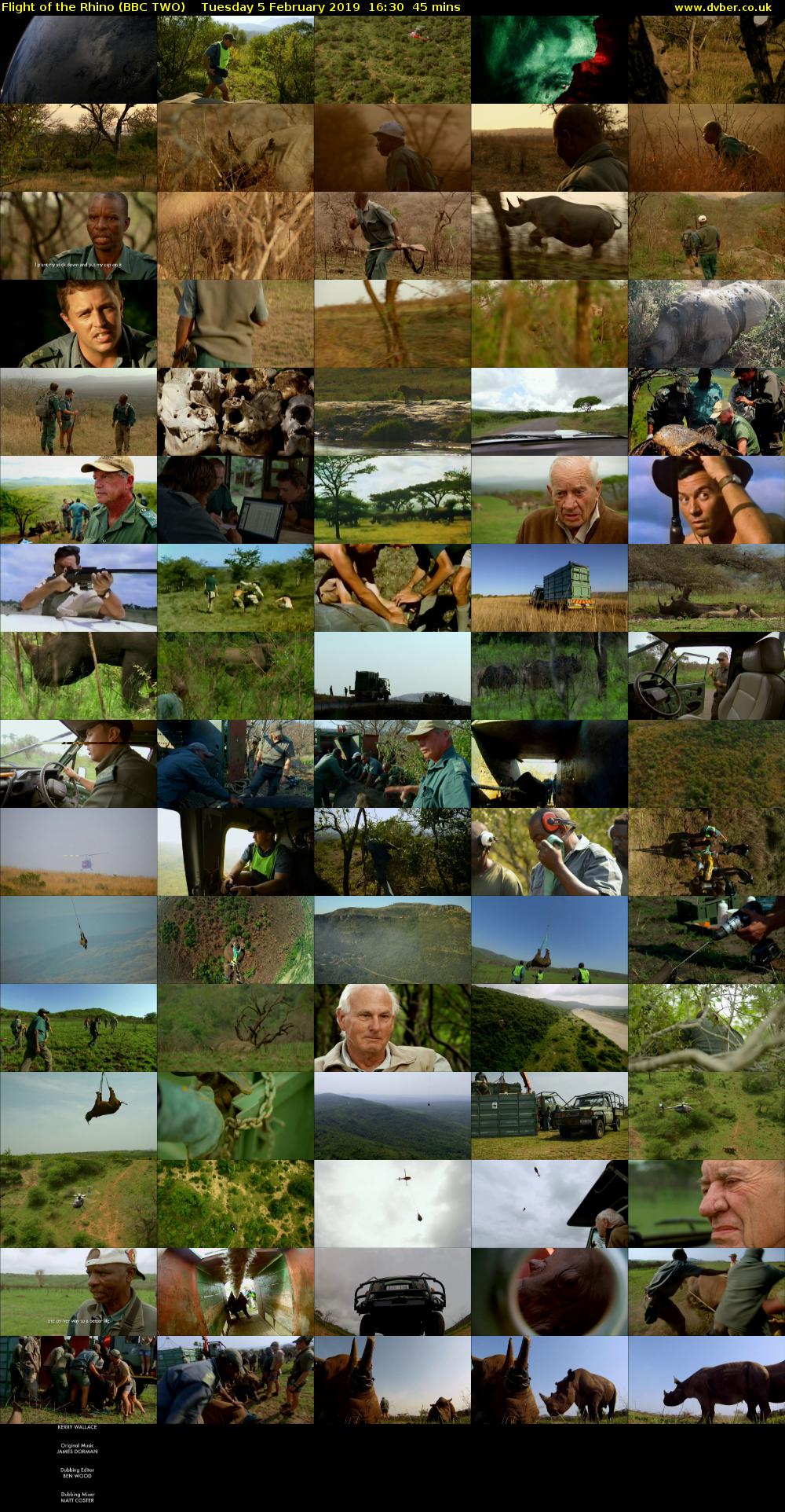 Flight of the Rhino (BBC TWO) Tuesday 5 February 2019 16:30 - 17:15