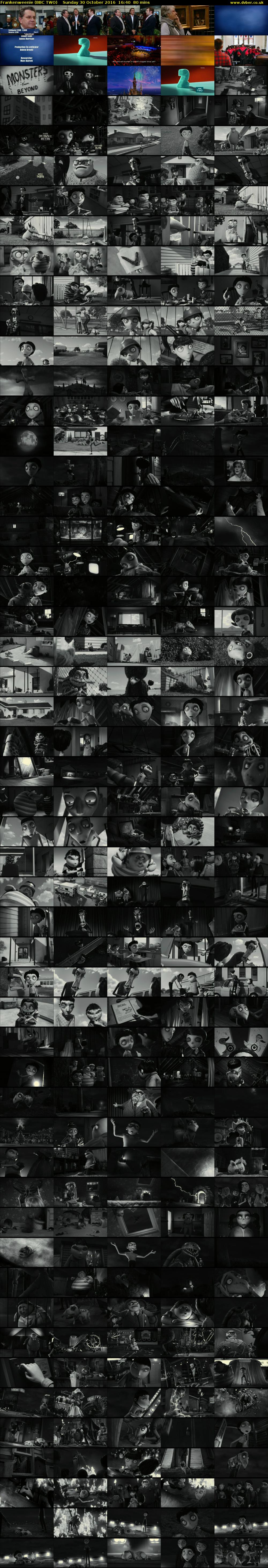 Frankenweenie (BBC TWO) Sunday 30 October 2016 16:40 - 18:00