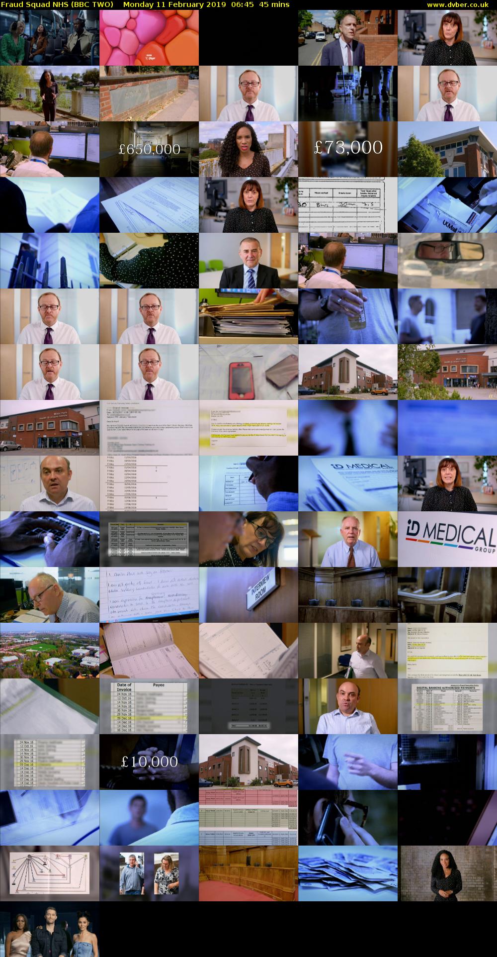 Fraud Squad NHS (BBC TWO) Monday 11 February 2019 06:45 - 07:30