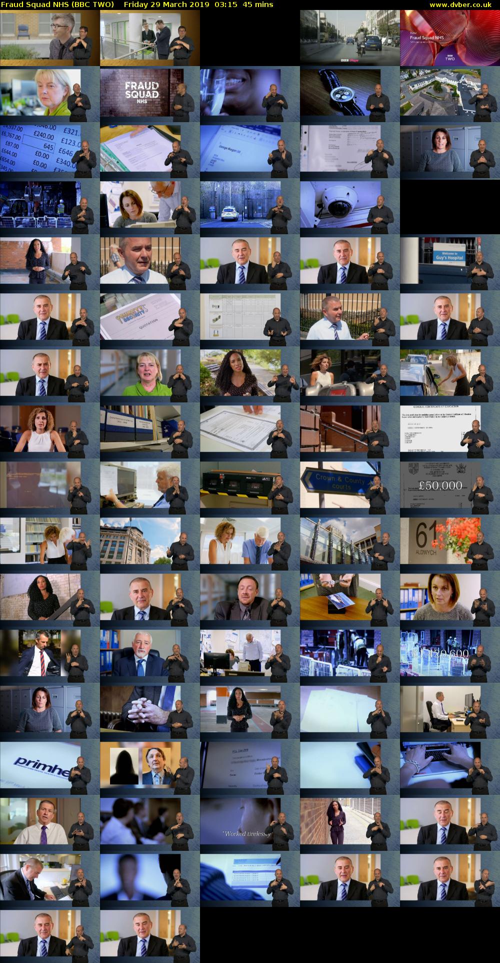 Fraud Squad NHS (BBC TWO) Friday 29 March 2019 03:15 - 04:00