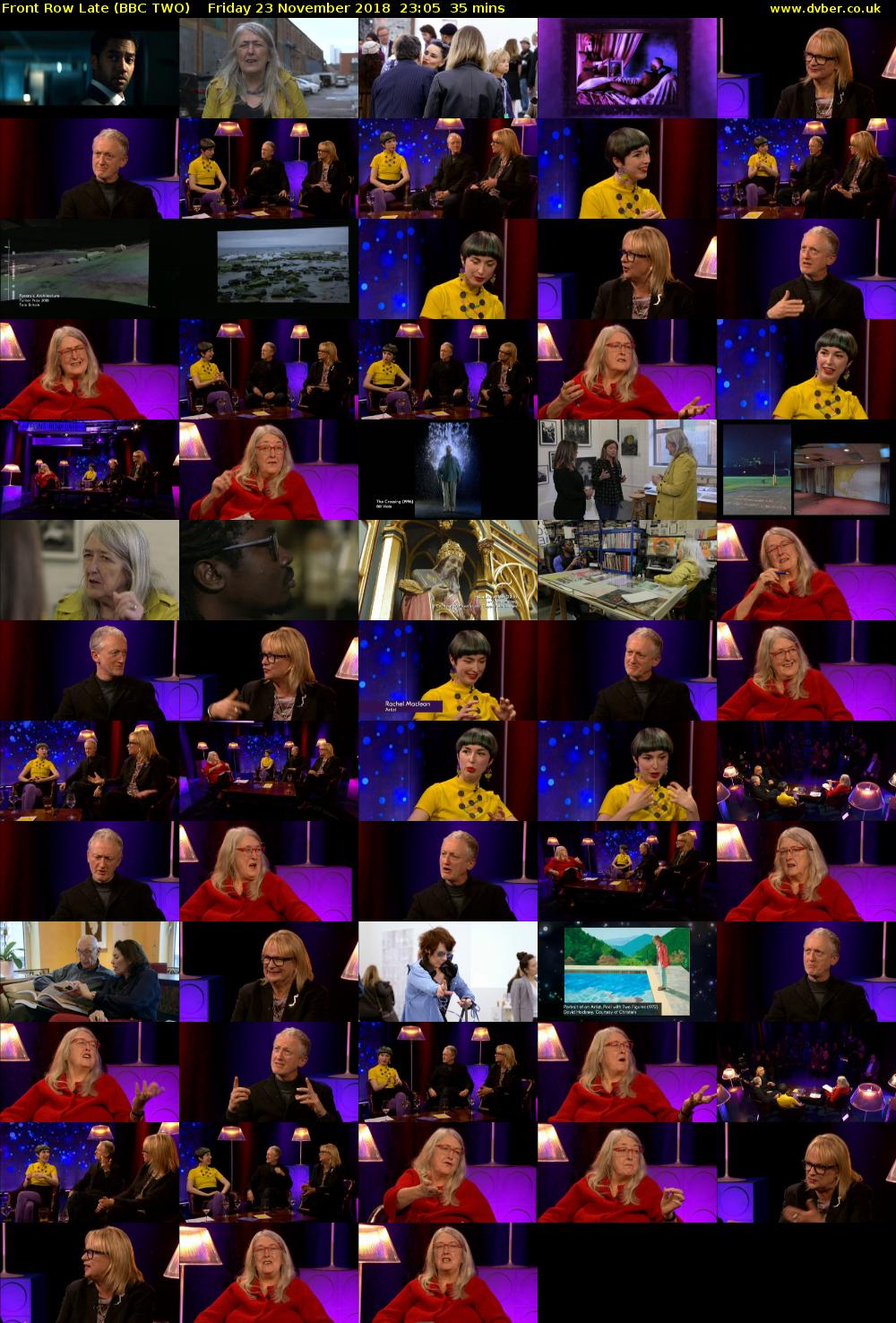 Front Row Late (BBC TWO) Friday 23 November 2018 23:05 - 23:40