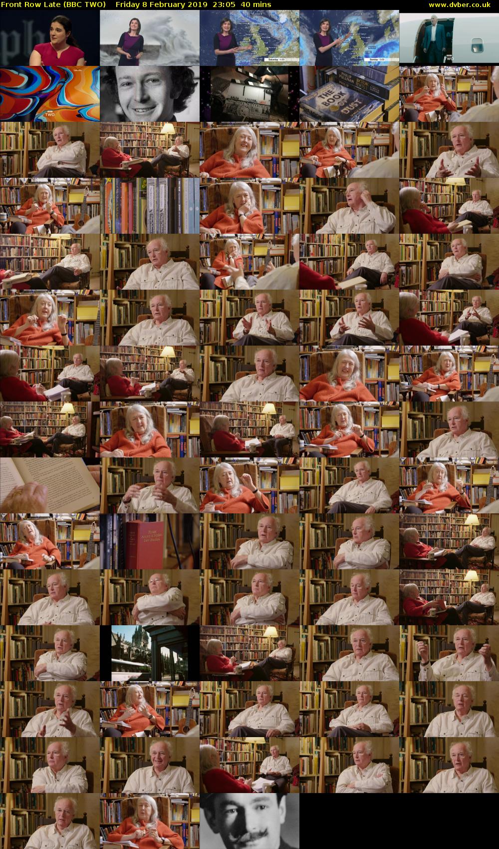 Front Row Late (BBC TWO) Friday 8 February 2019 23:05 - 23:45