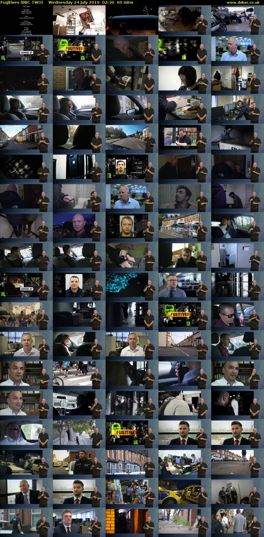 Fugitives (BBC TWO) Wednesday 24 July 2019 02:30 - 03:30