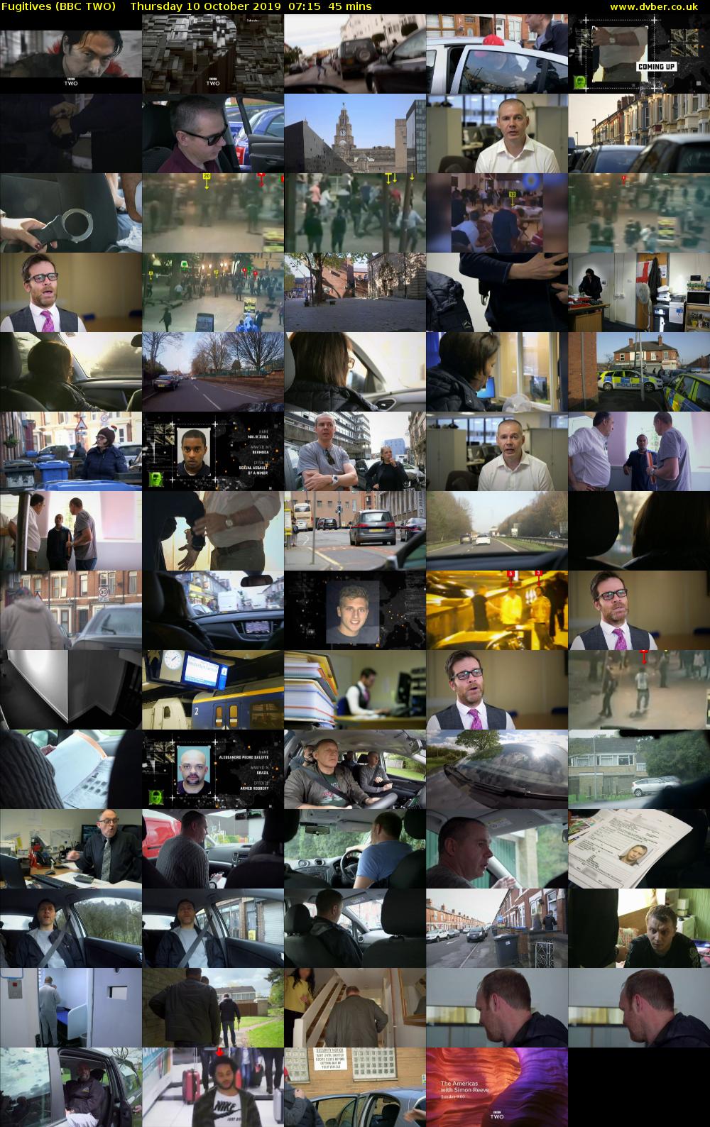 Fugitives (BBC TWO) Thursday 10 October 2019 07:15 - 08:00