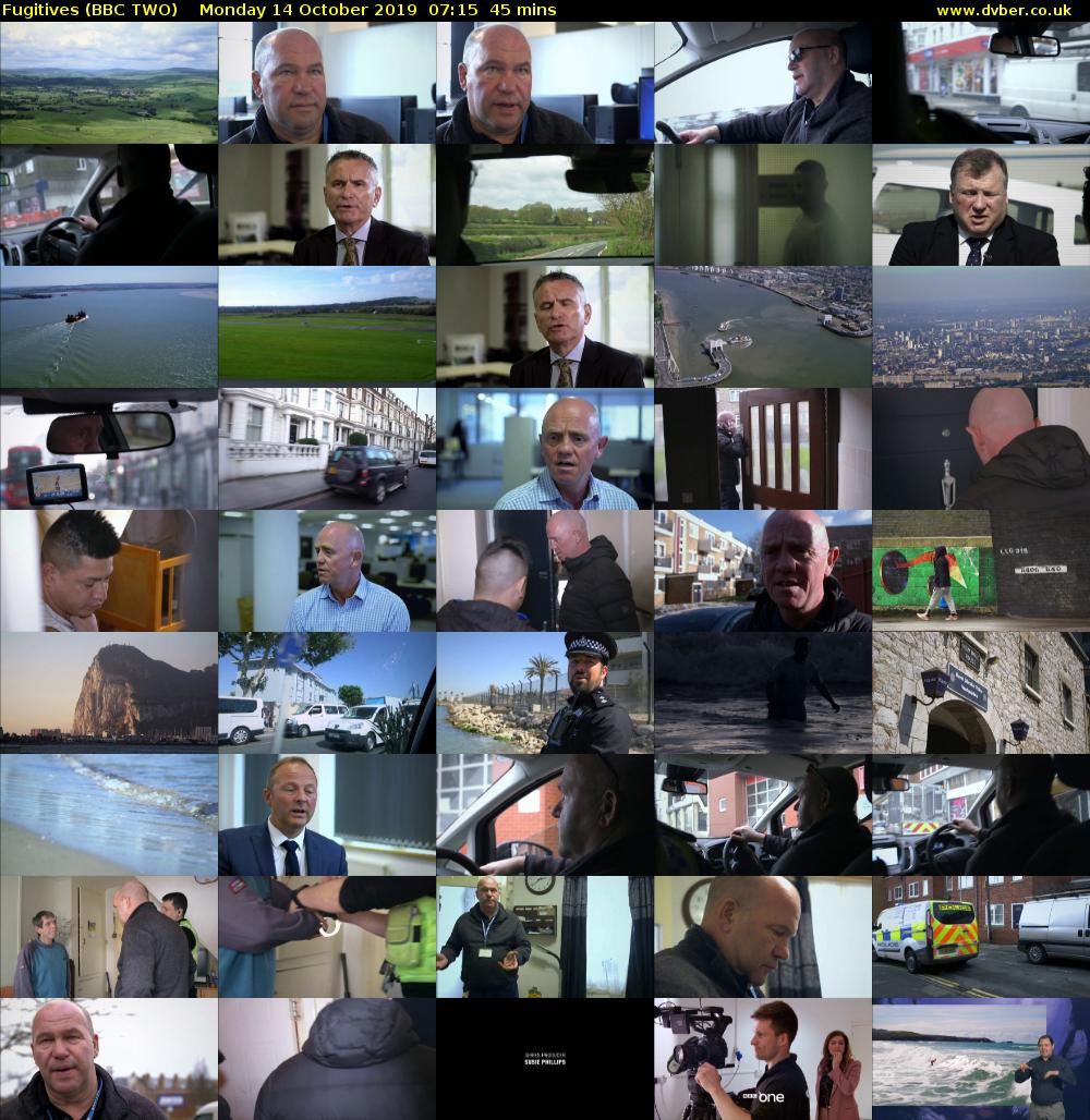 Fugitives (BBC TWO) Monday 14 October 2019 07:15 - 08:00