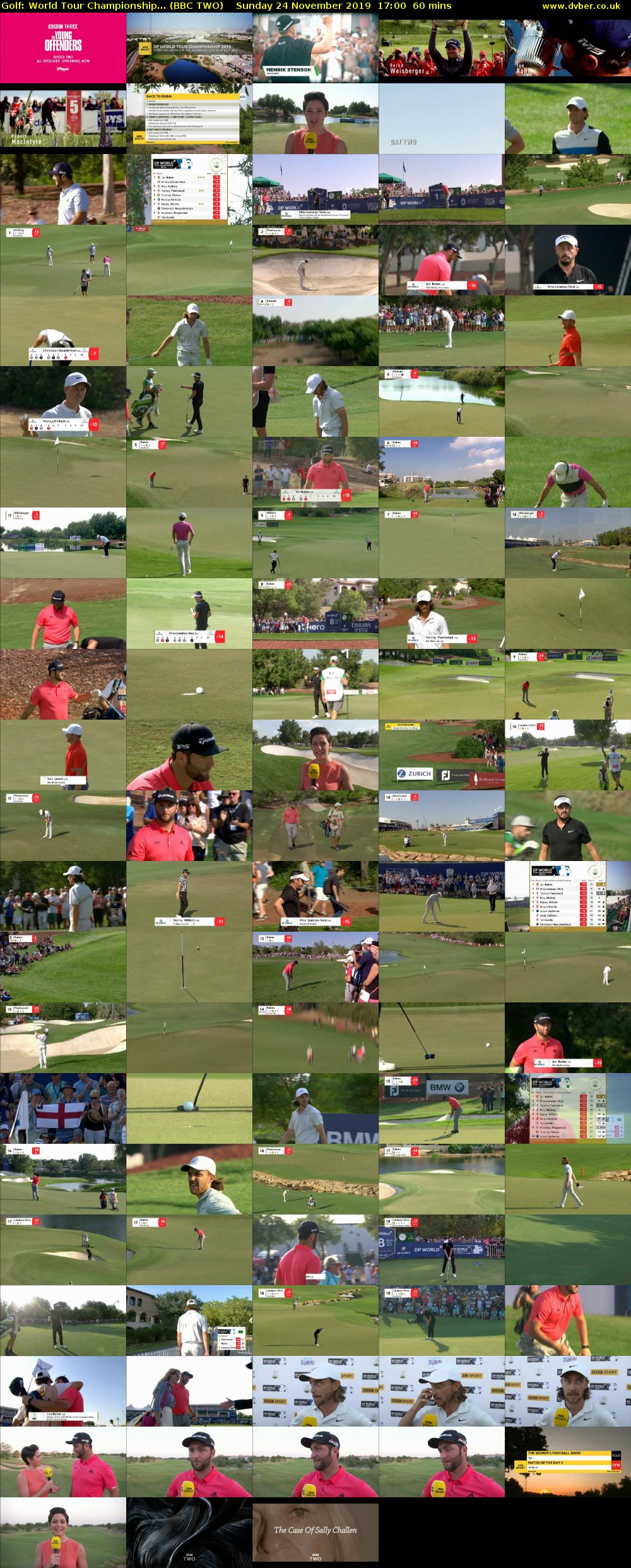 Golf: World Tour Championship... (BBC TWO) Sunday 24 November 2019 17:00 - 18:00