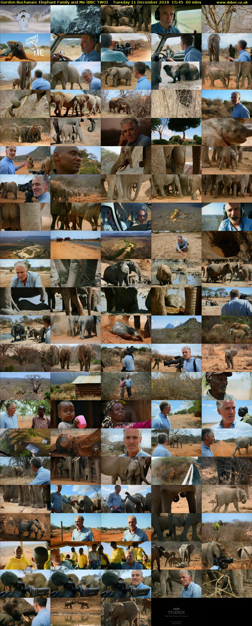Gordon Buchanan: Elephant Family and Me (BBC TWO) Tuesday 11 December 2018 15:45 - 16:45