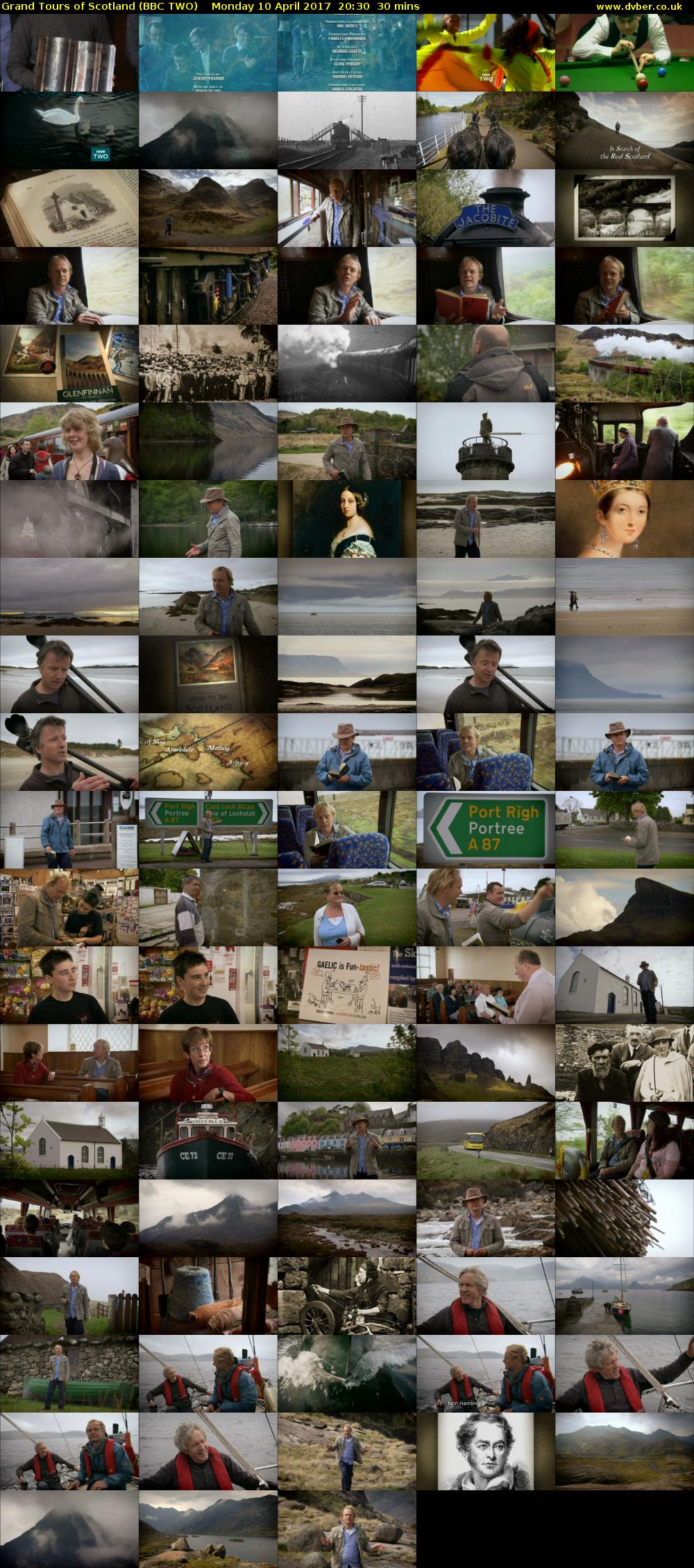 Grand Tours of Scotland (BBC TWO) Monday 10 April 2017 20:30 - 21:00
