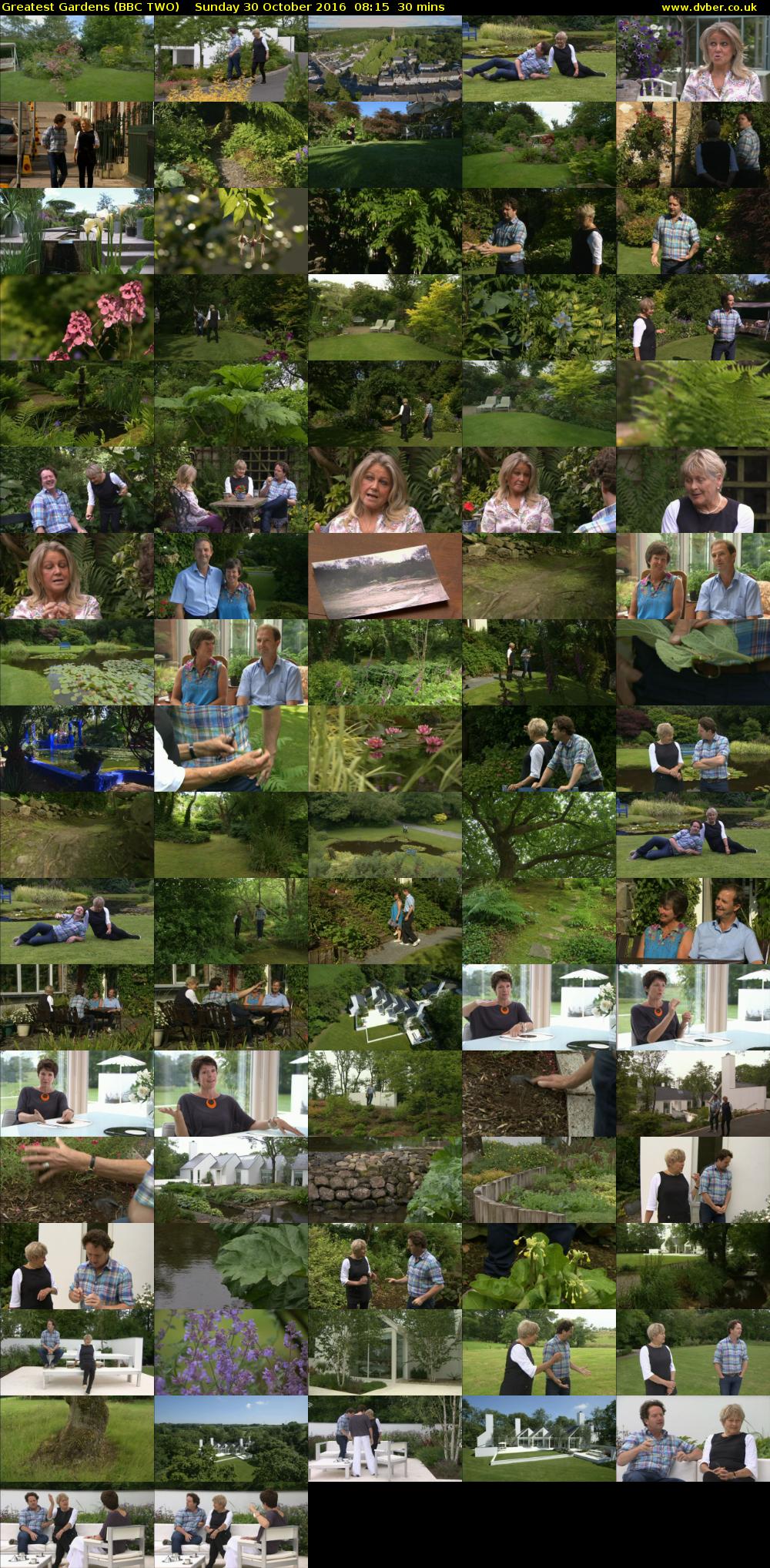 Greatest Gardens (BBC TWO) Sunday 30 October 2016 08:15 - 08:45