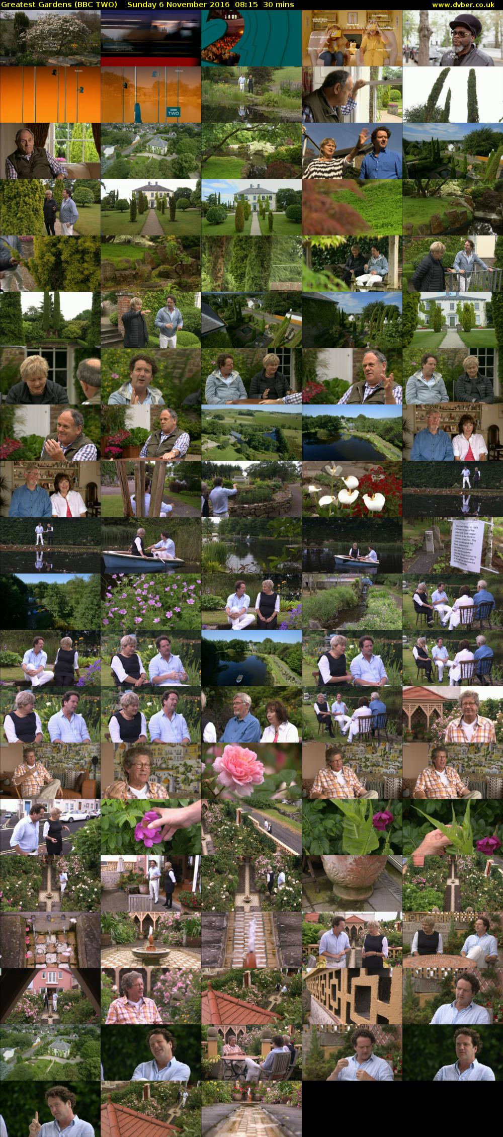 Greatest Gardens (BBC TWO) Sunday 6 November 2016 08:15 - 08:45