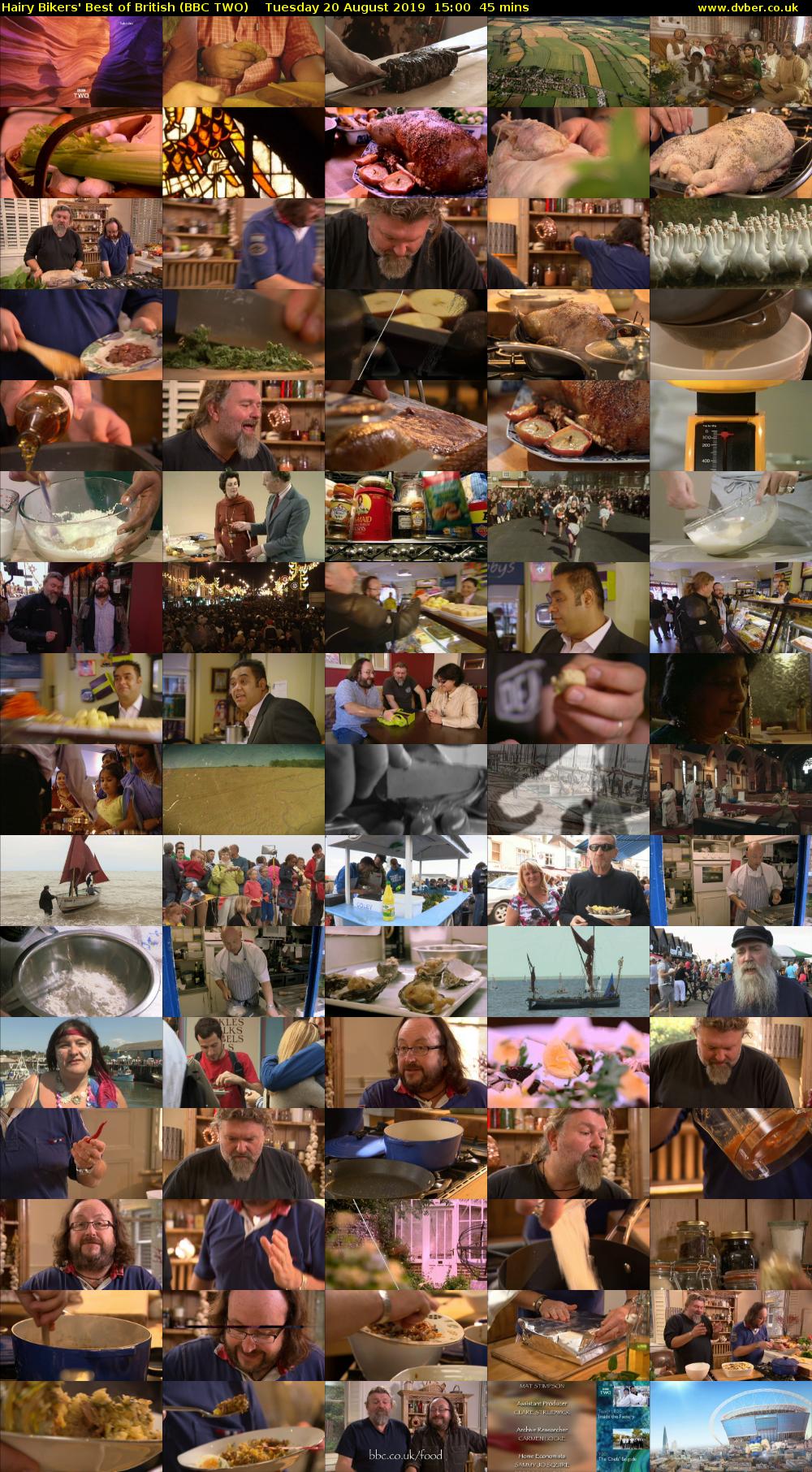 Hairy Bikers' Best of British (BBC TWO) Tuesday 20 August 2019 15:00 - 15:45