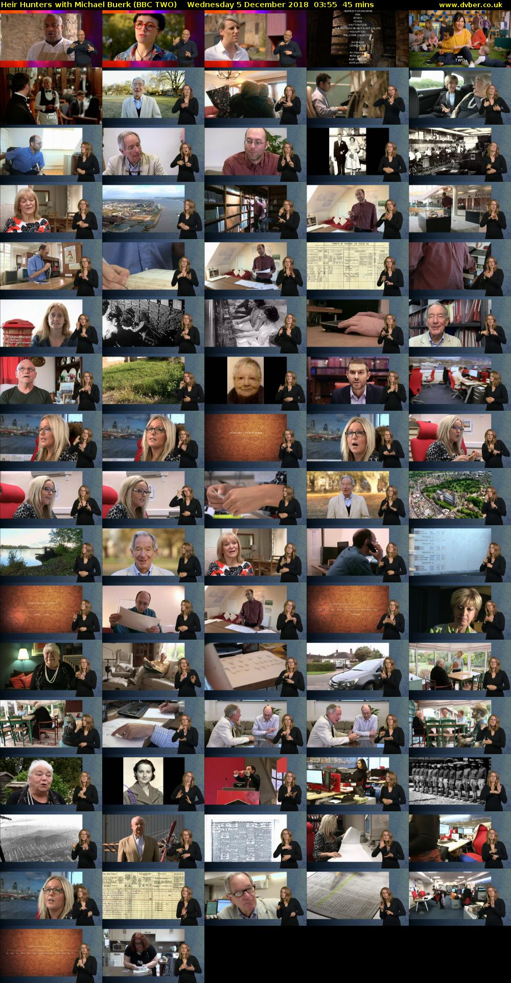 Heir Hunters with Michael Buerk (BBC TWO) Wednesday 5 December 2018 03:55 - 04:40