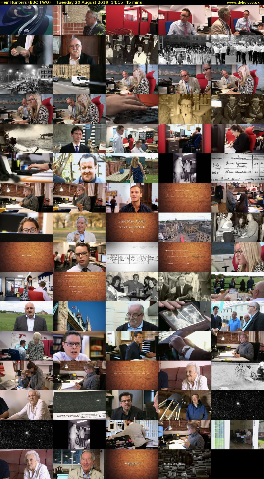 Heir Hunters (BBC TWO) Tuesday 20 August 2019 14:15 - 15:00