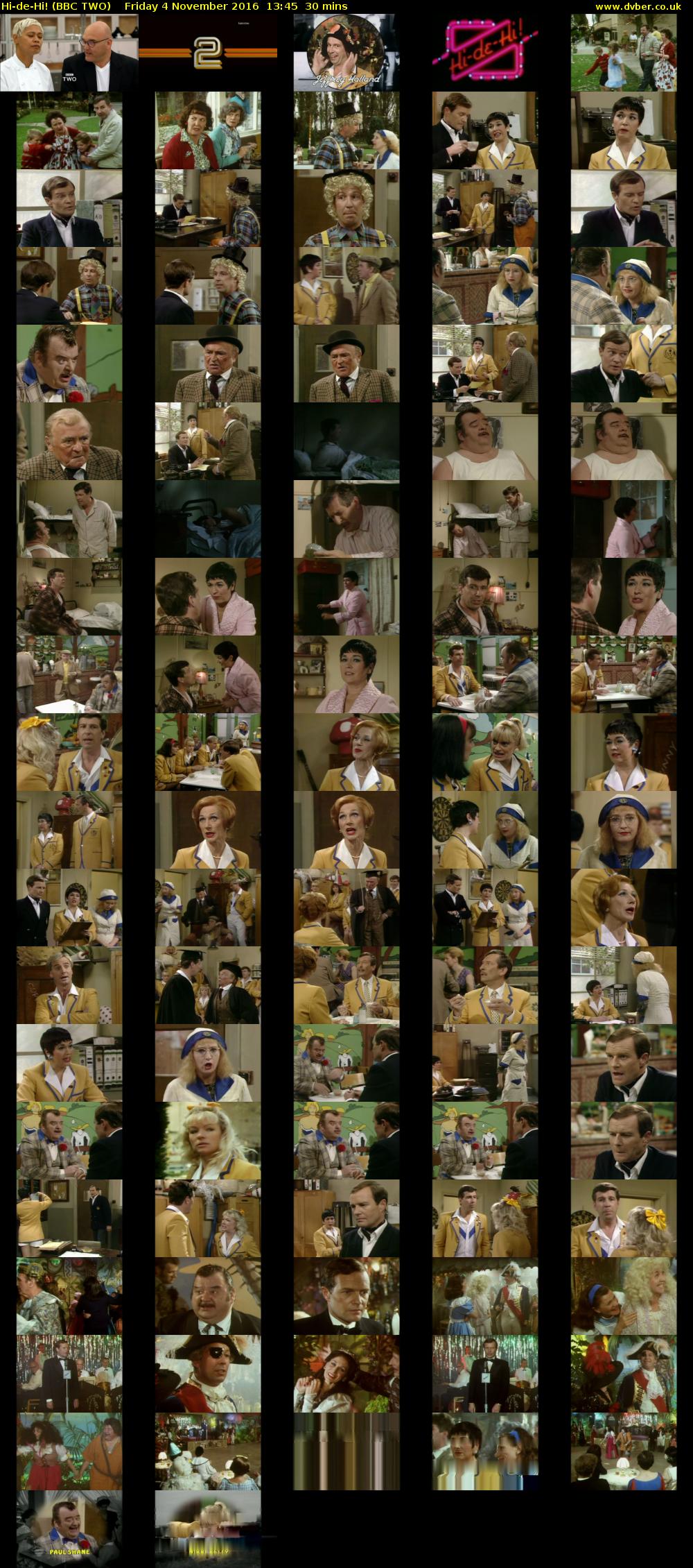 Hi-de-Hi! (BBC TWO) Friday 4 November 2016 13:45 - 14:15