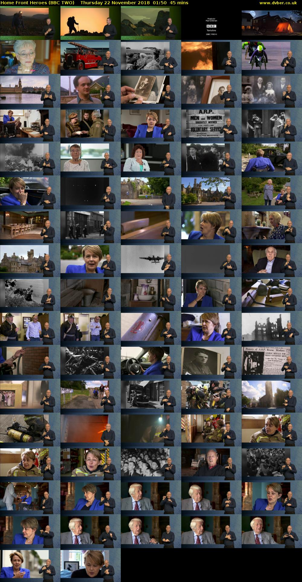 Home Front Heroes (BBC TWO) Thursday 22 November 2018 01:50 - 02:35