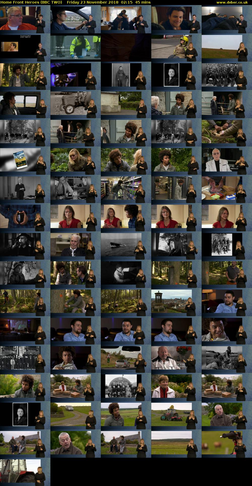 Home Front Heroes (BBC TWO) Friday 23 November 2018 02:15 - 03:00