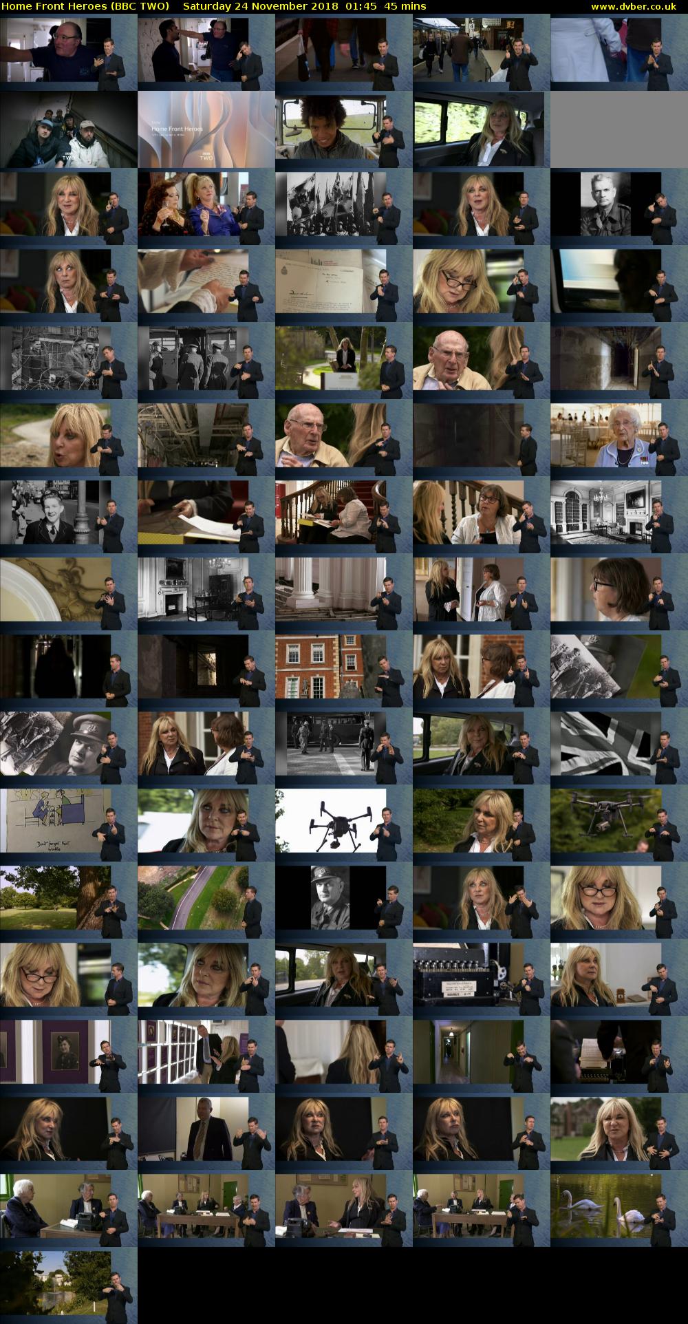 Home Front Heroes (BBC TWO) Saturday 24 November 2018 01:45 - 02:30