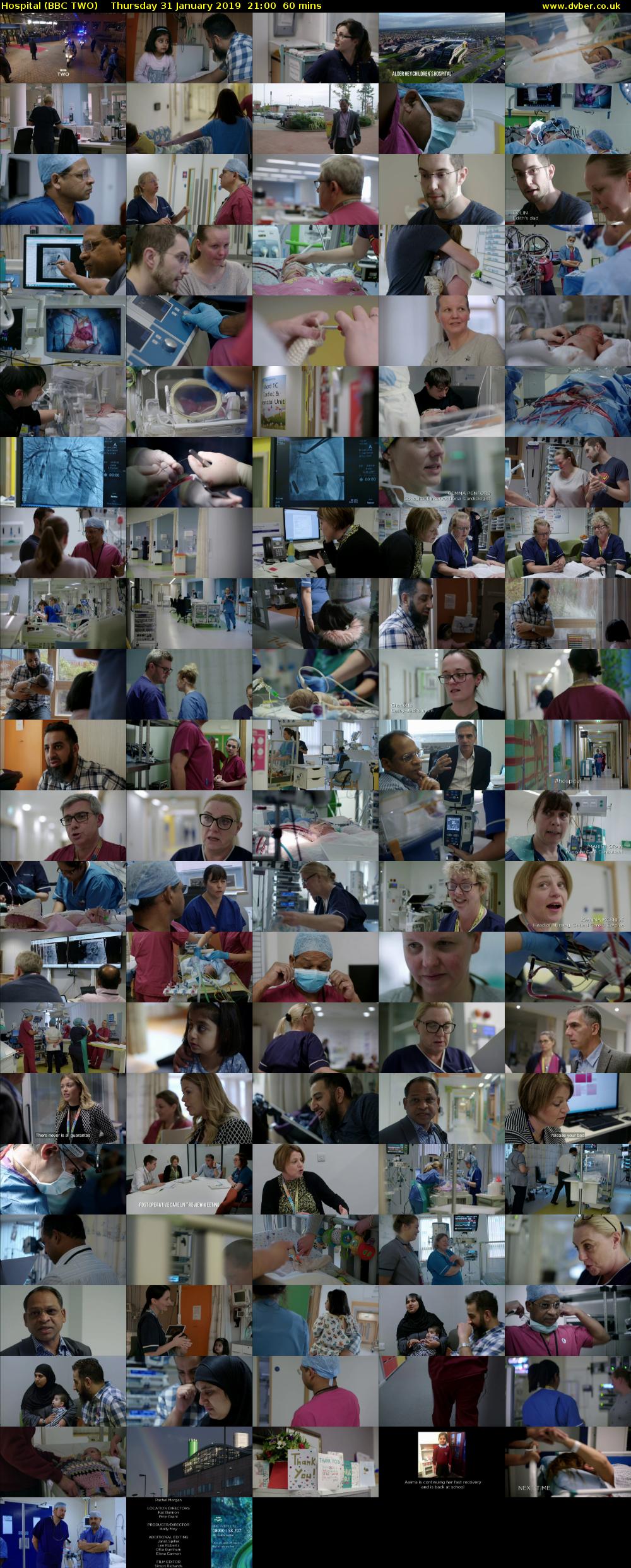 Hospital (BBC TWO) Thursday 31 January 2019 21:00 - 22:00