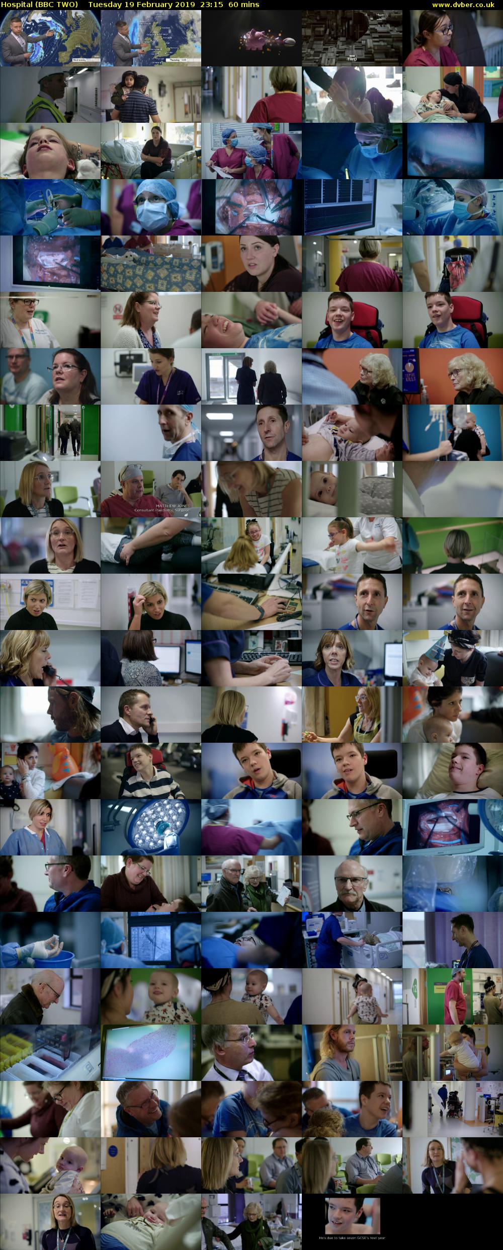 Hospital (BBC TWO) Tuesday 19 February 2019 23:15 - 00:15