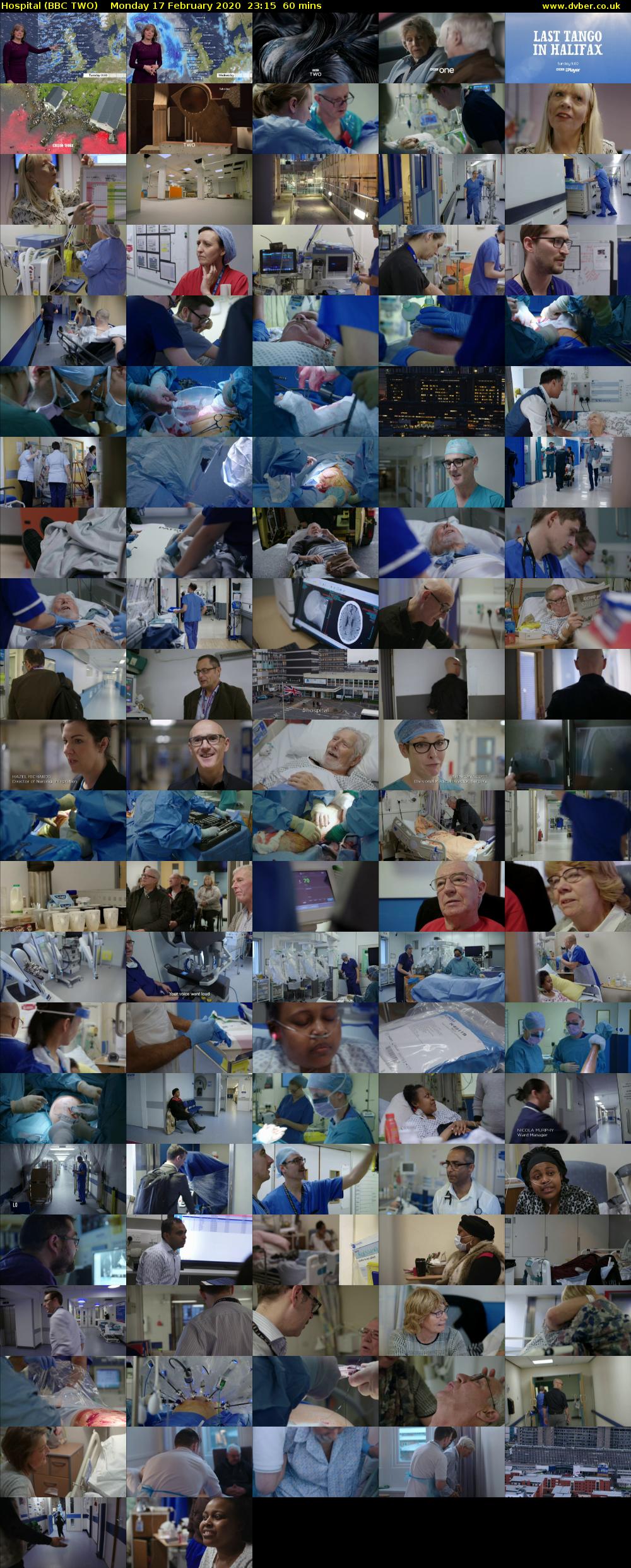 Hospital (BBC TWO) Monday 17 February 2020 23:15 - 00:15