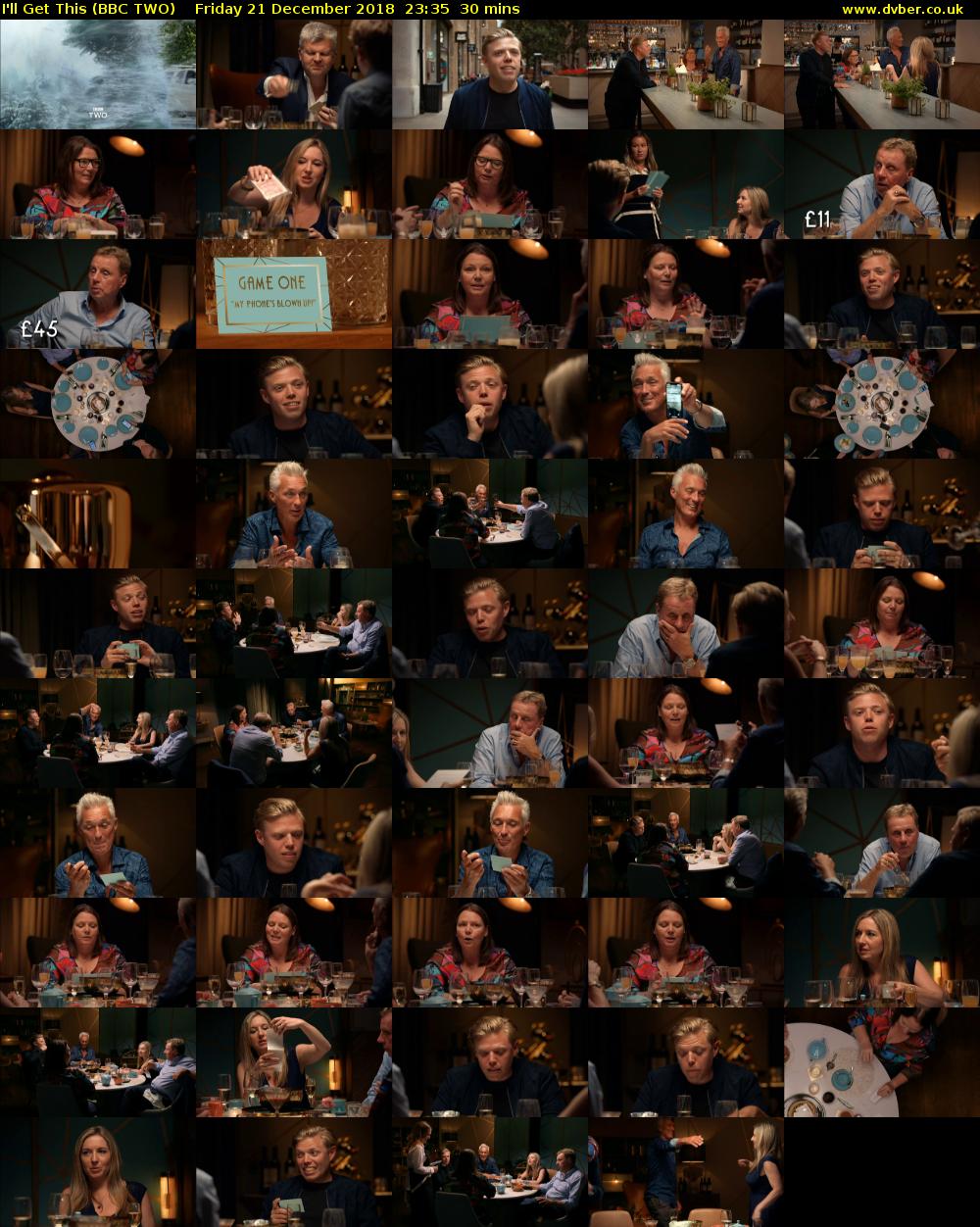 I'll Get This (BBC TWO) Friday 21 December 2018 23:35 - 00:05