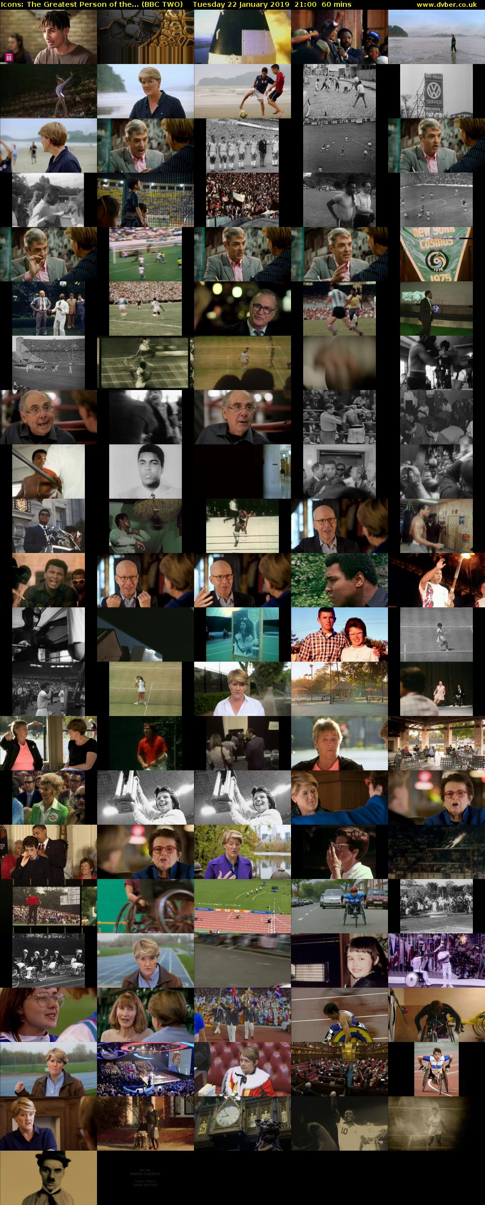 Icons: The Greatest Person of the... (BBC TWO) Tuesday 22 January 2019 21:00 - 22:00