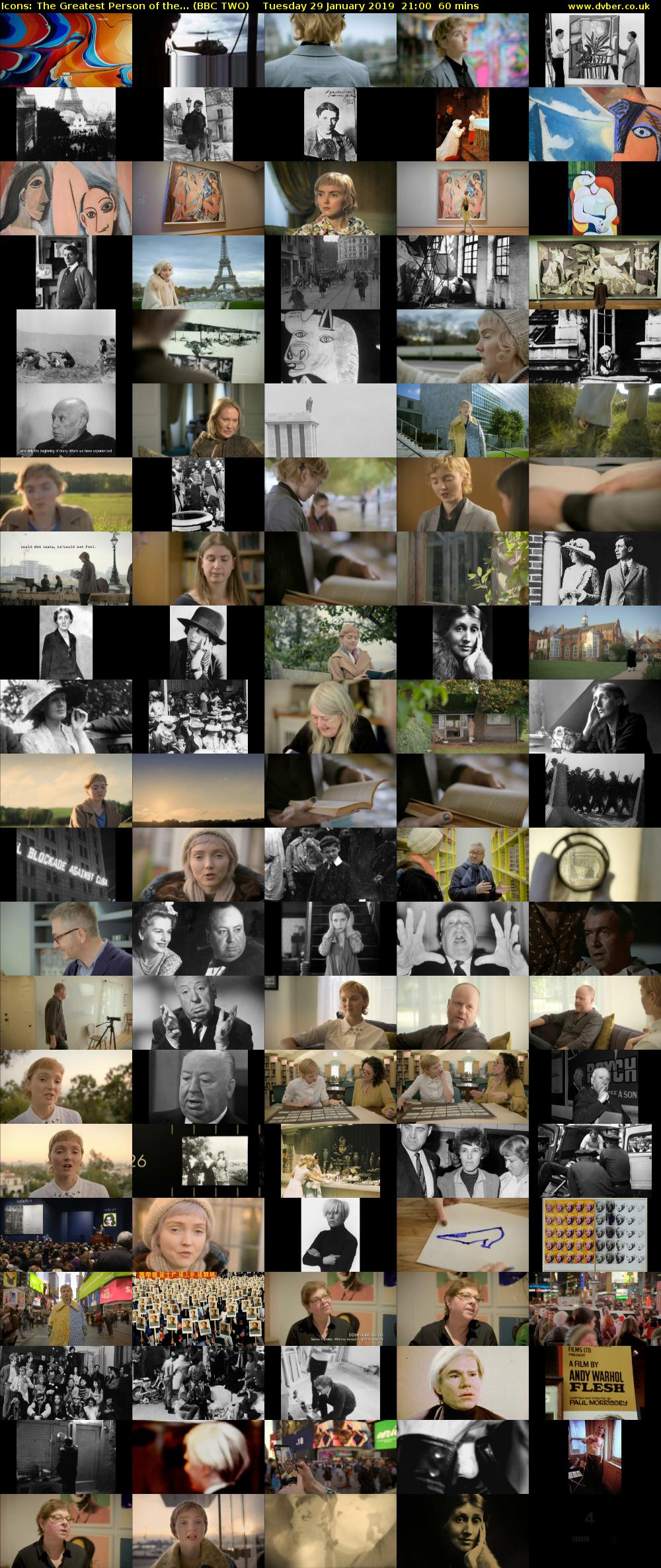 Icons: The Greatest Person of the... (BBC TWO) Tuesday 29 January 2019 21:00 - 22:00