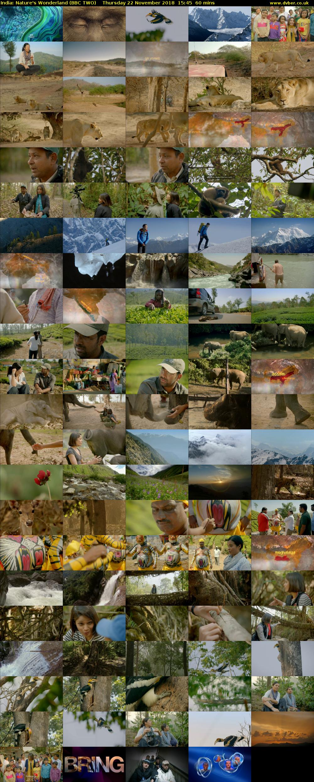 India: Nature's Wonderland (BBC TWO) Thursday 22 November 2018 15:45 - 16:45