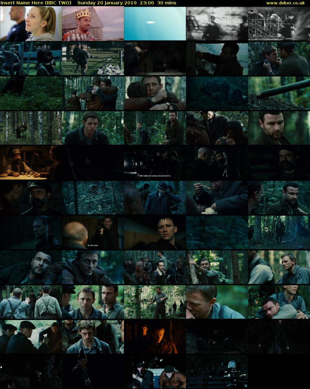 Insert Name Here (BBC TWO) Sunday 20 January 2019 23:00 - 23:30