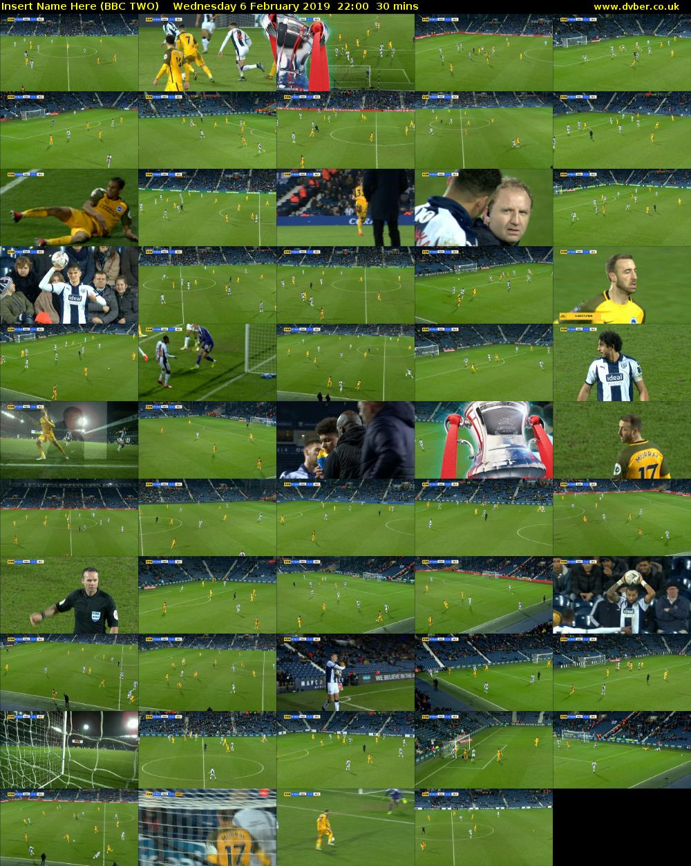 Insert Name Here (BBC TWO) Wednesday 6 February 2019 22:00 - 22:30